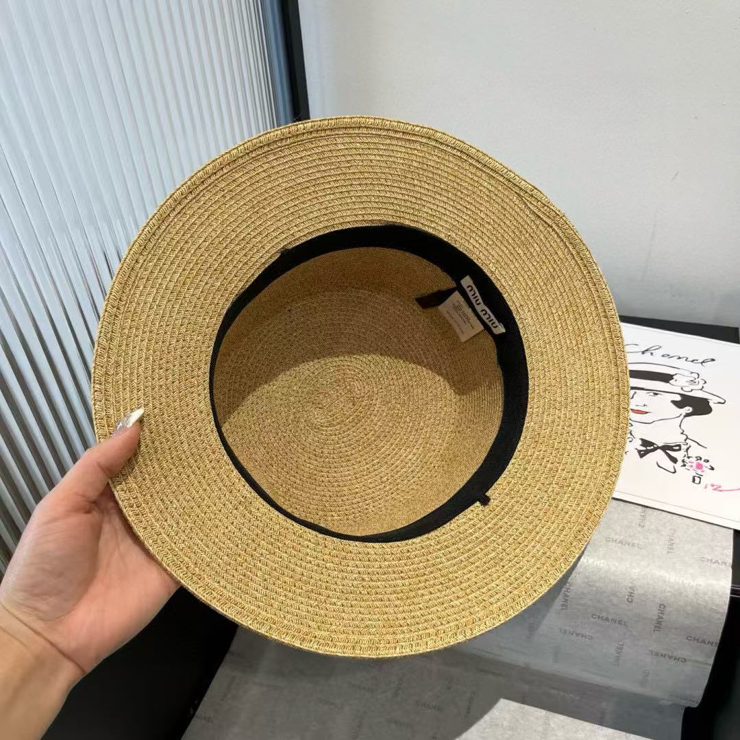 M1UM1U メッシュカメリアストローハット【 50％割引+送料無料】