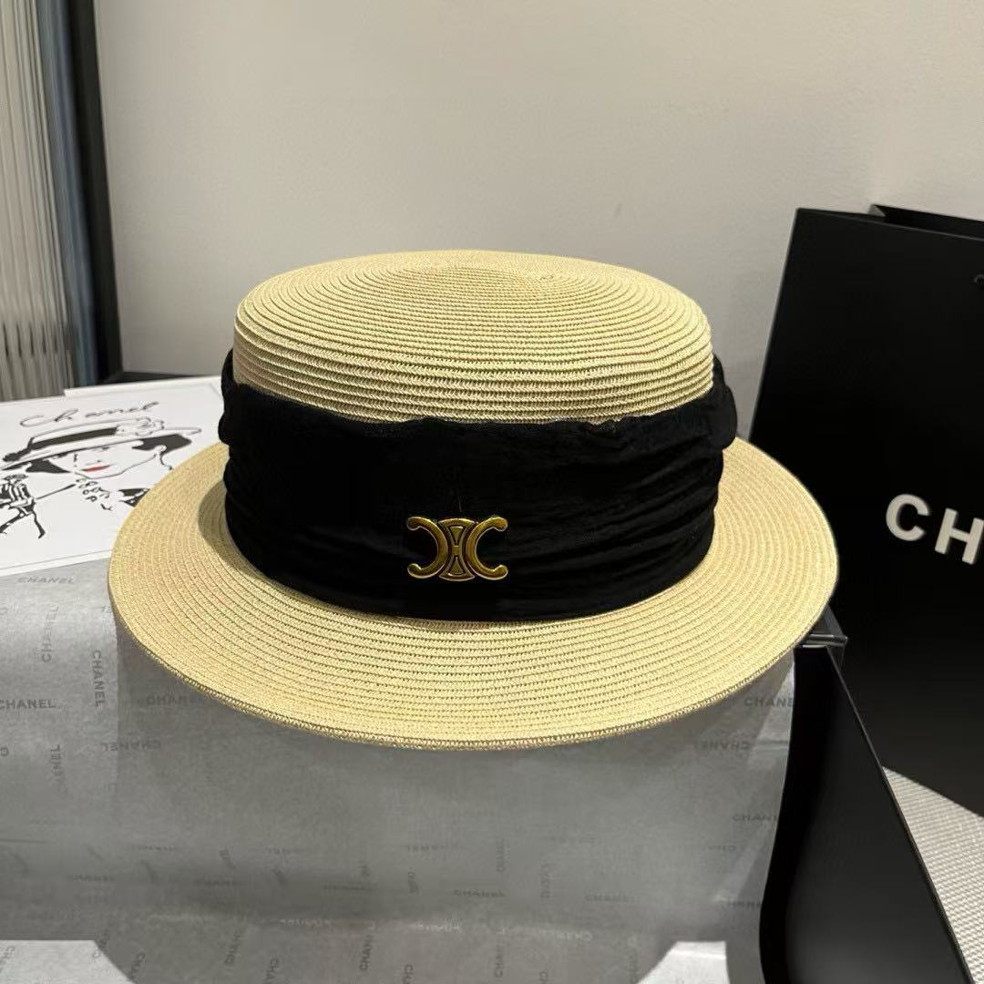 M1UM1U 凱旋門ラフィアフラットハット【 50％割引+送料無料】