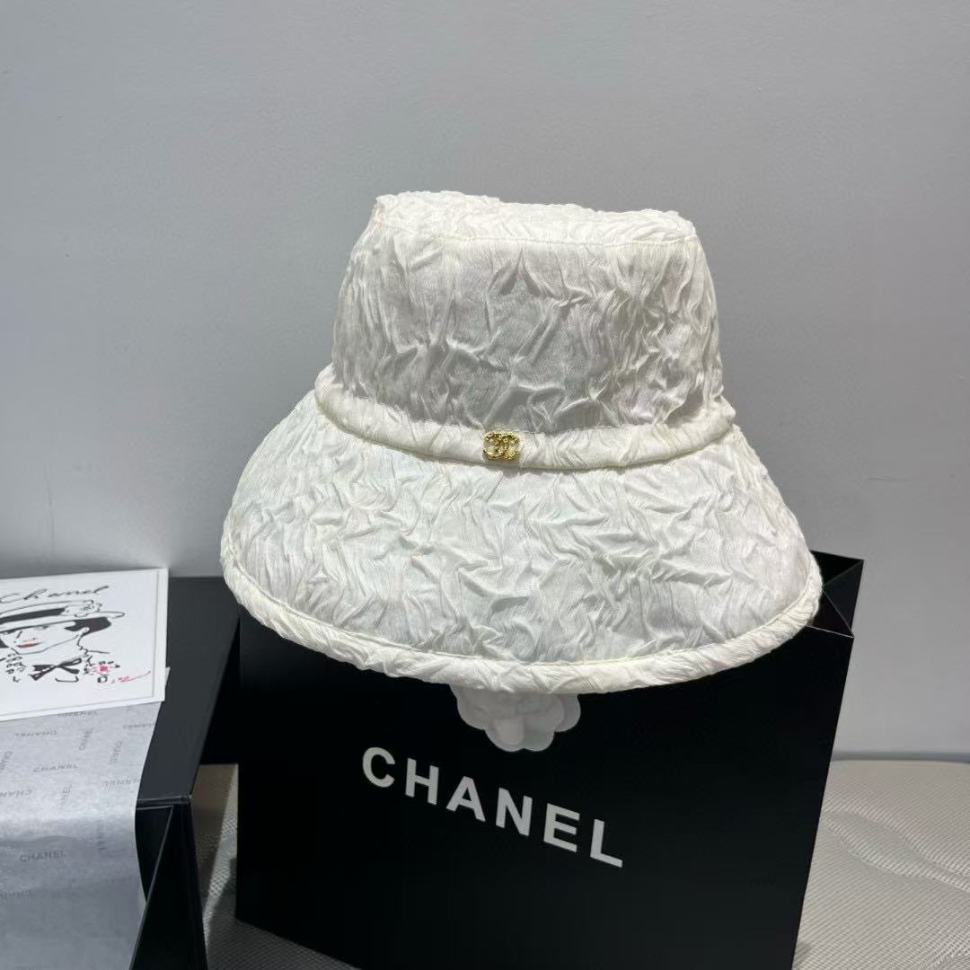 CHANE1 プリーツバケットハット【 50％割引+送料無料】
