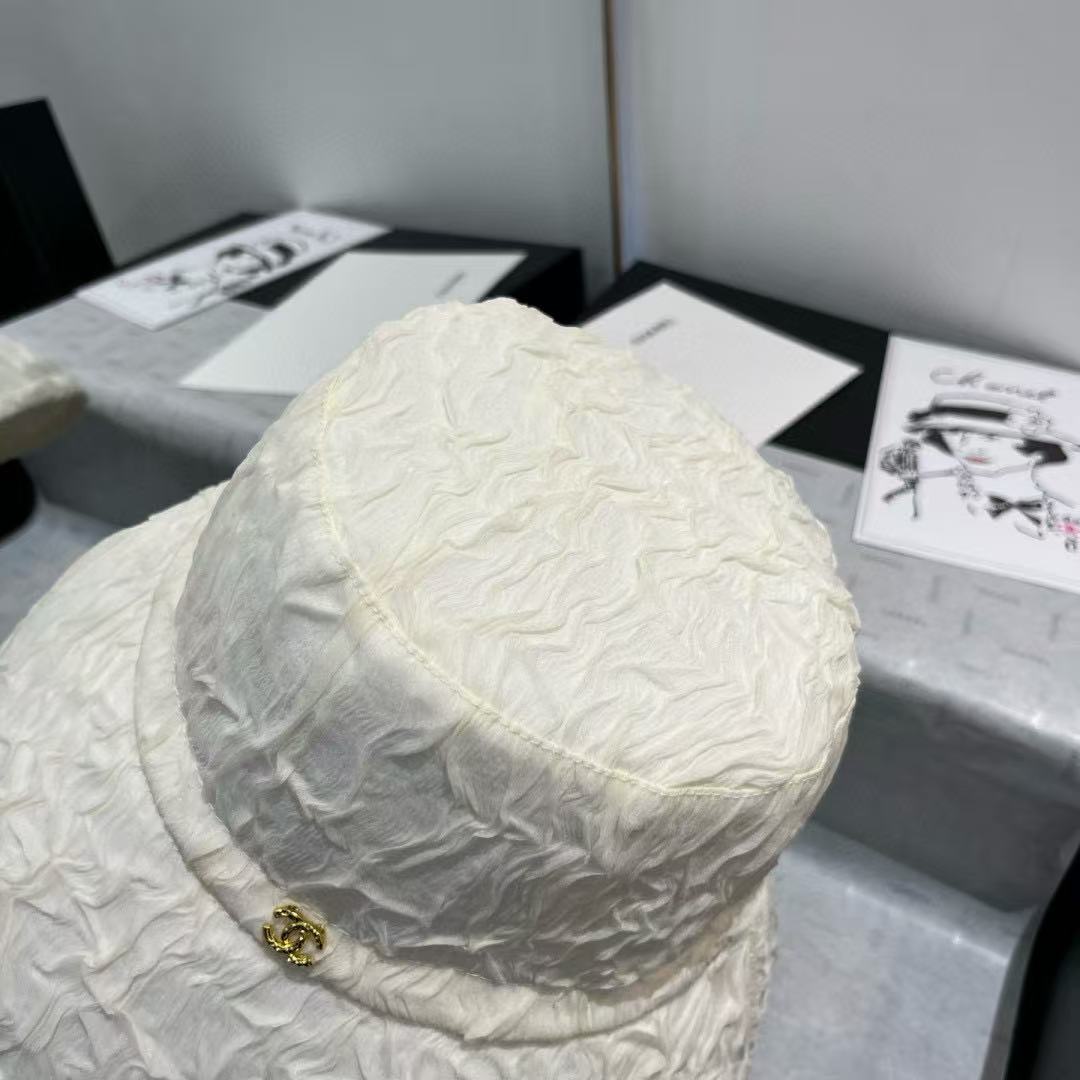 CHANE1 プリーツバケットハット【 50％割引+送料無料】