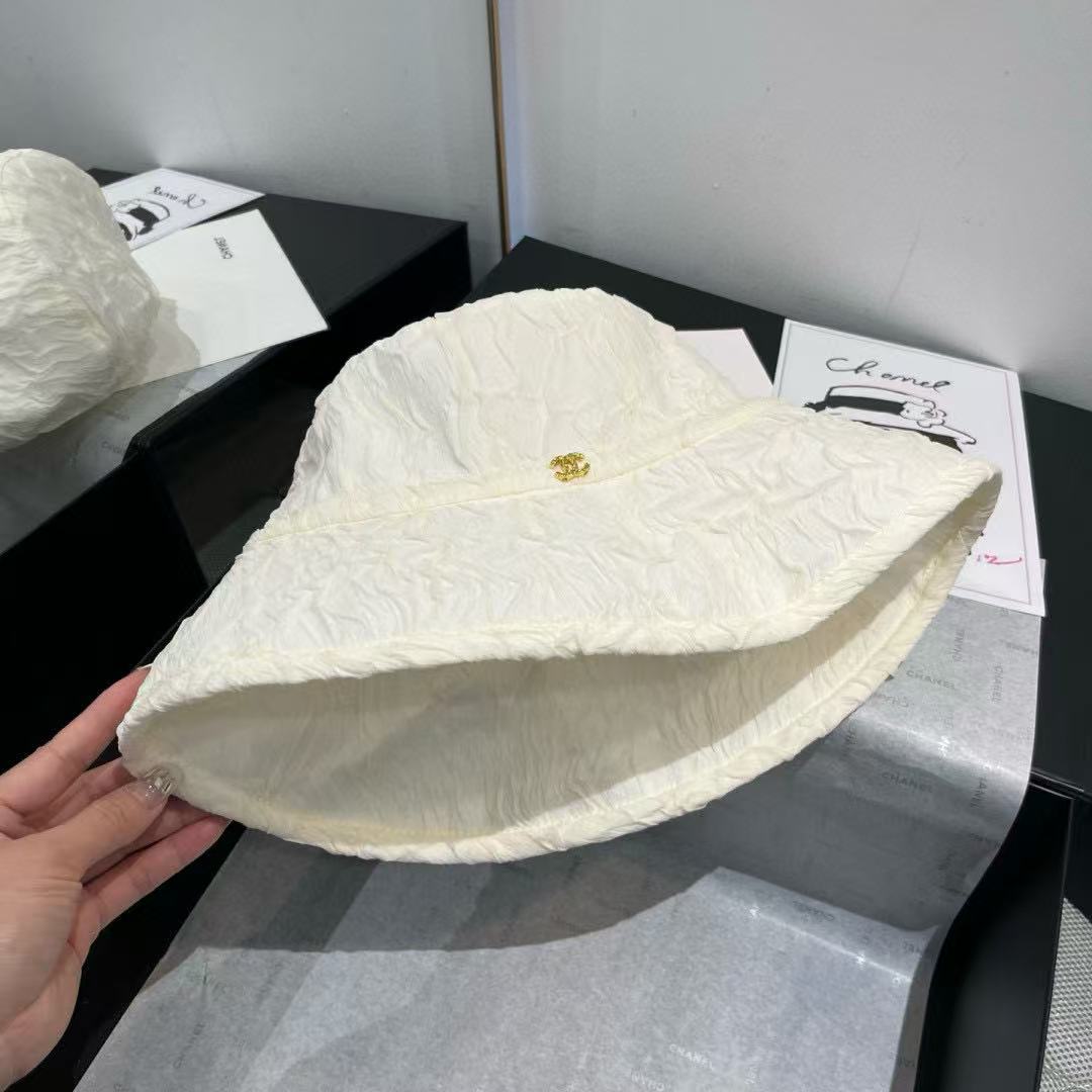 CHANE1 プリーツバケットハット【 50％割引+送料無料】