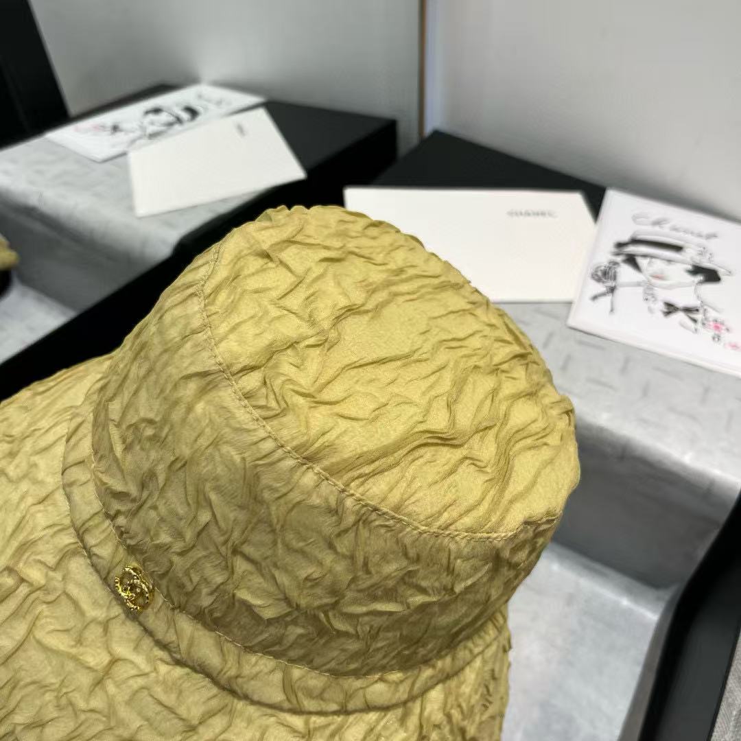 CHANE1 プリーツバケットハット【 50％割引+送料無料】