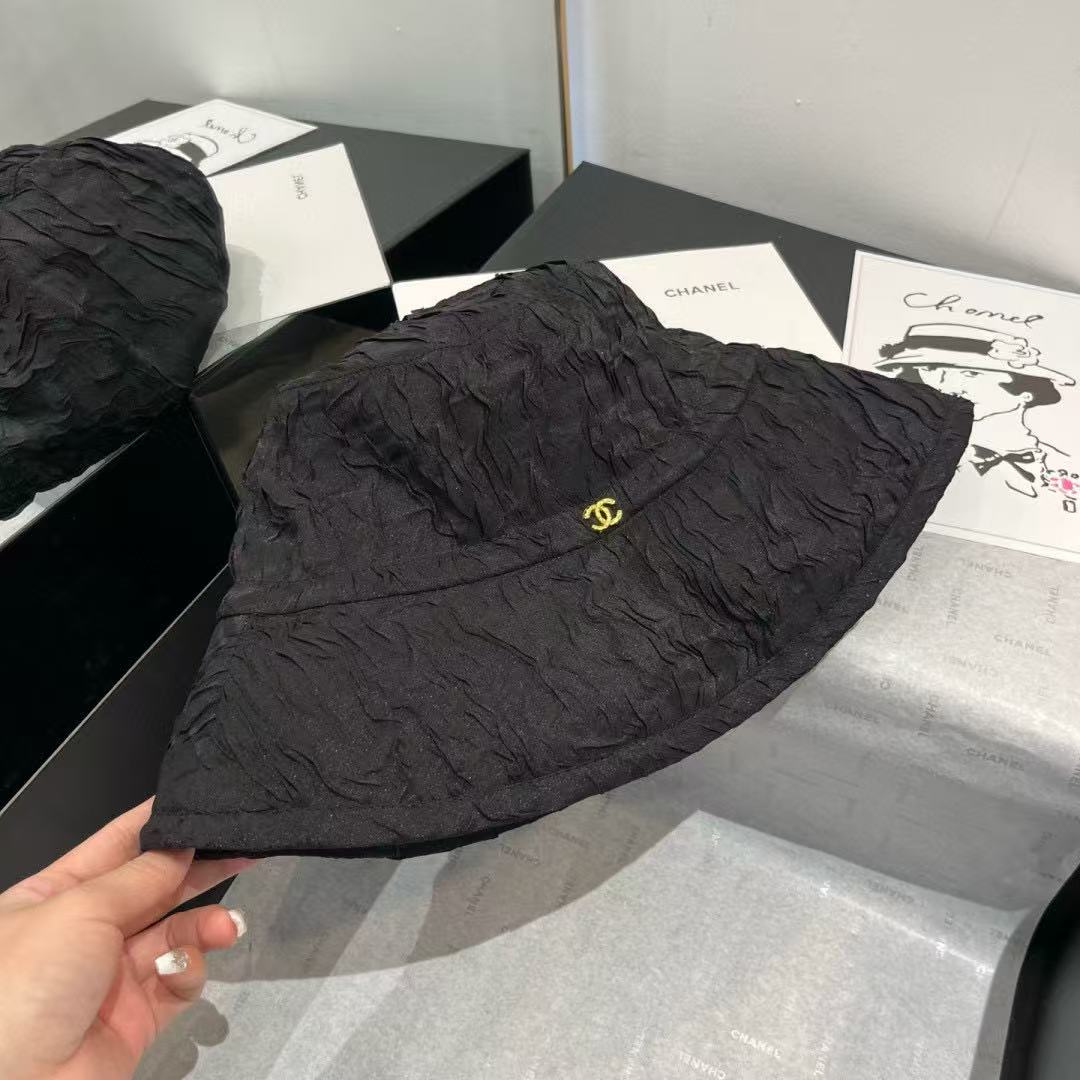 CHANE1 プリーツバケットハット【 50％割引+送料無料】