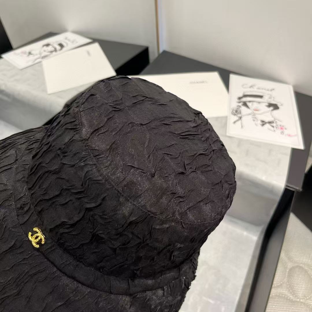 CHANE1 プリーツバケットハット【 50％割引+送料無料】