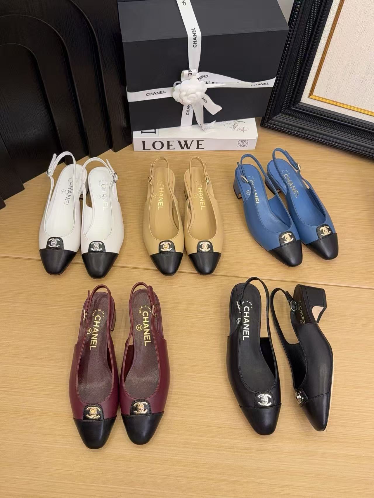 CHANE1 高品質カラーマッチングローヒール【50％割引+送料無料】