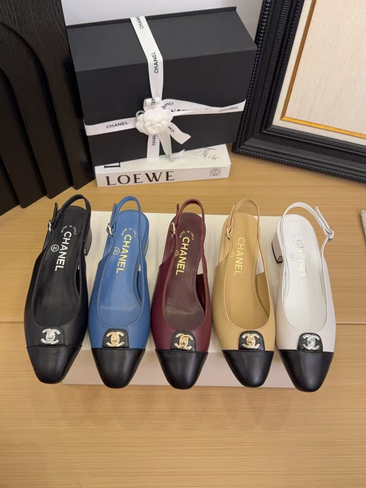 CHANE1 高品質カラーマッチングローヒール【50％割引+送料無料】