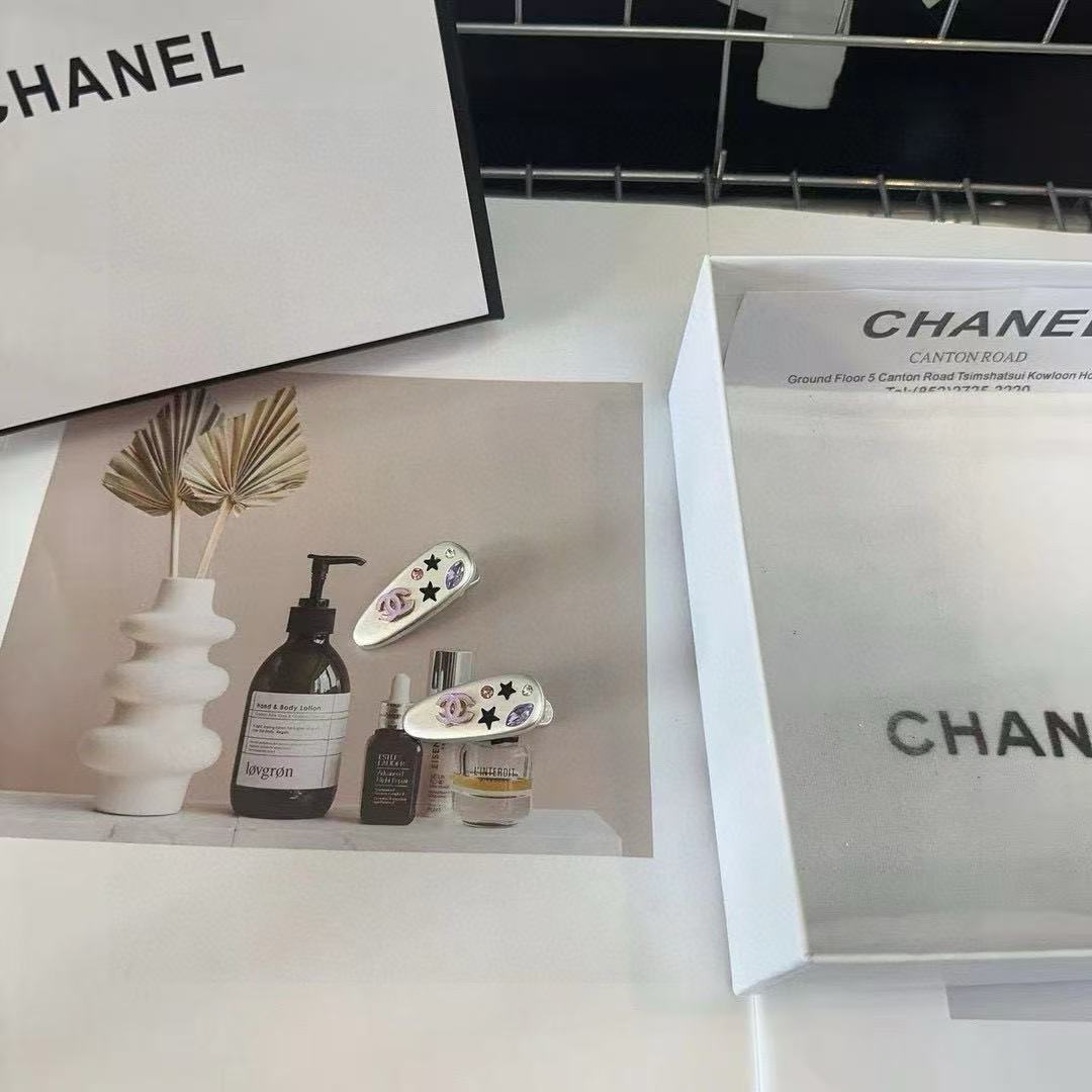 CHANE1 ダブルC 五芒星ヘアピンペア【 50％割引+送料無料】