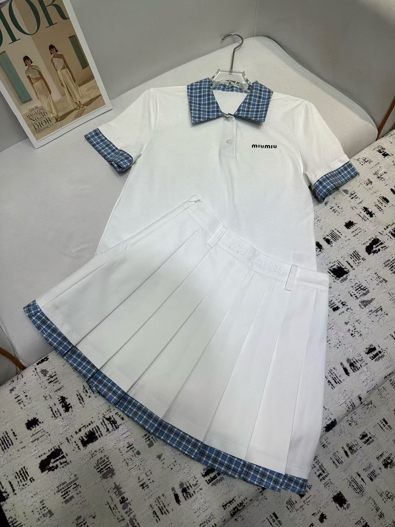 M1UM1U 高品質ラペルトップ+スカートセット【 50％割引+送料無料】