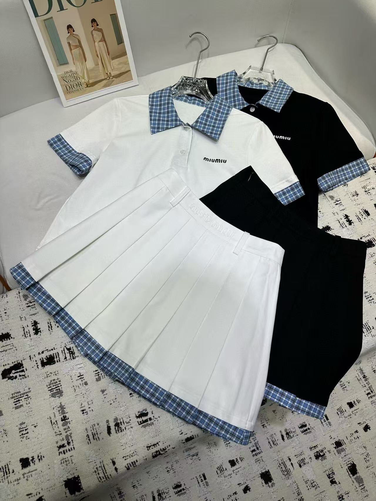 M1UM1U 高品質ラペルトップ+スカートセット【 50％割引+送料無料】