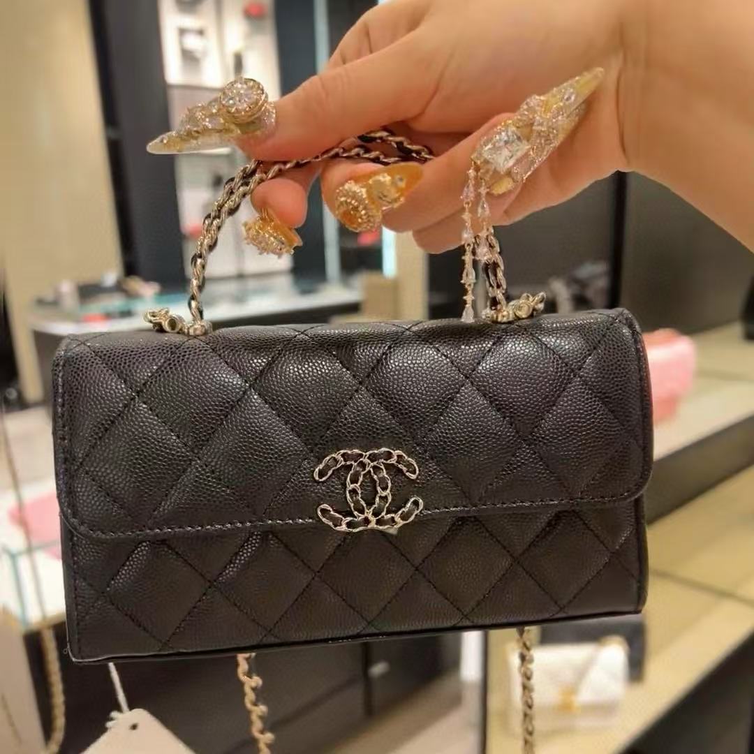 CHANE1 ダブルCショルダークロスボディバッグ【 50％割引+送料無料】