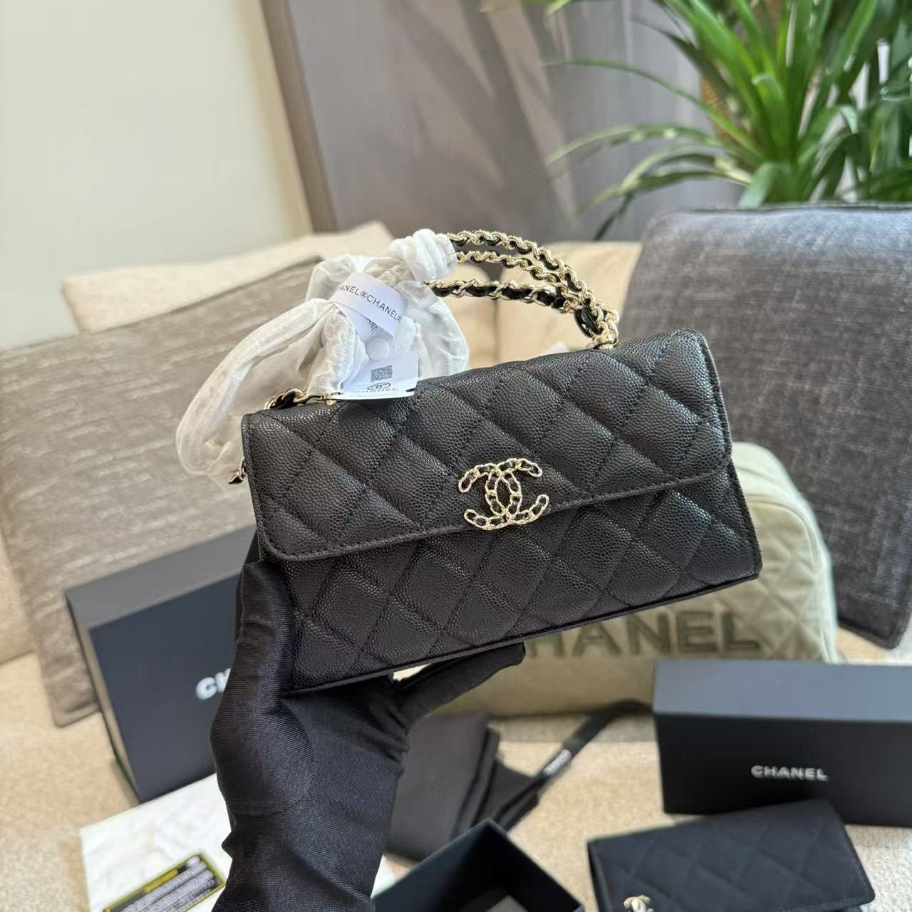 CHANE1 ダブルCショルダークロスボディバッグ【 50％割引+送料無料】