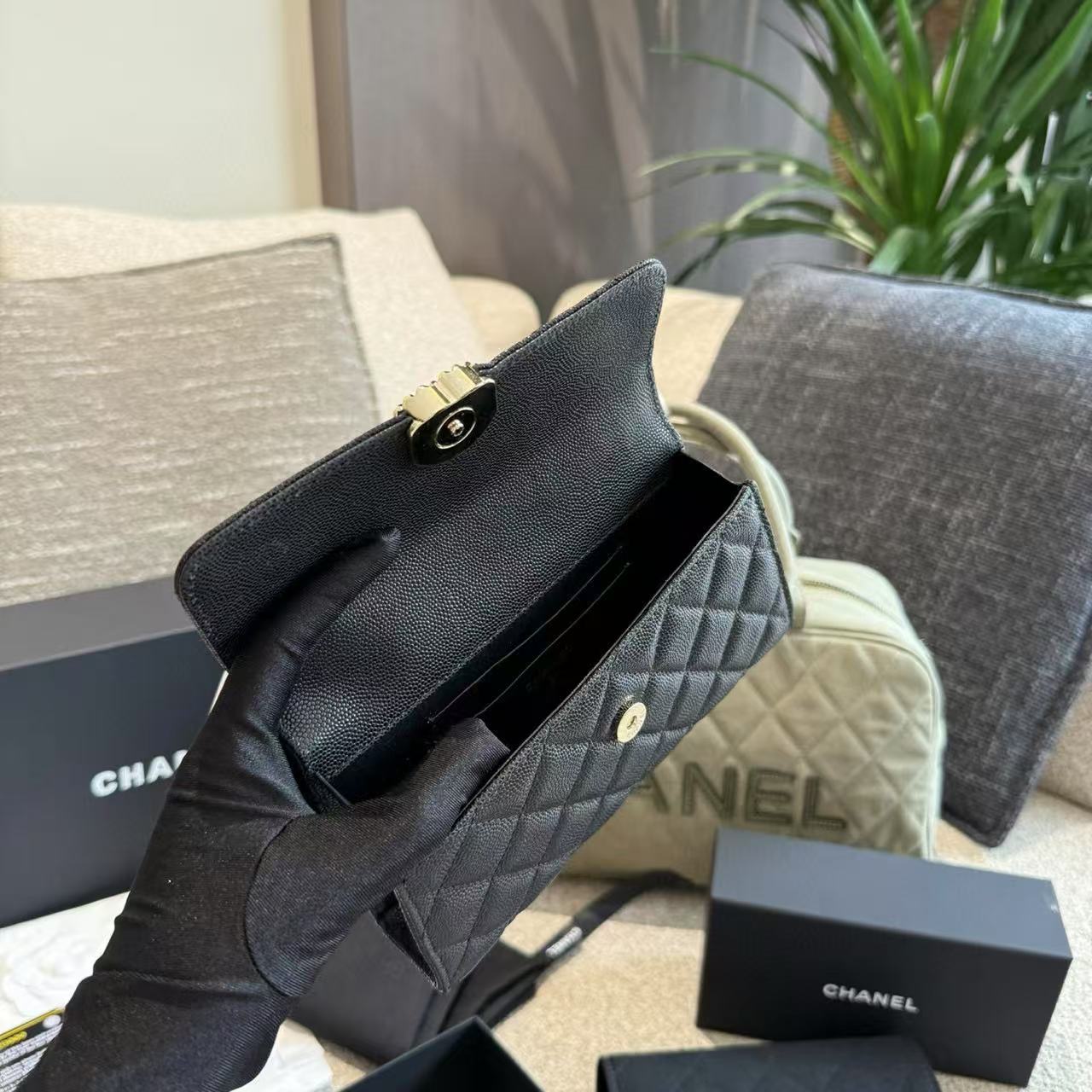 CHANE1 ダブルCショルダークロスボディバッグ【 50％割引+送料無料】