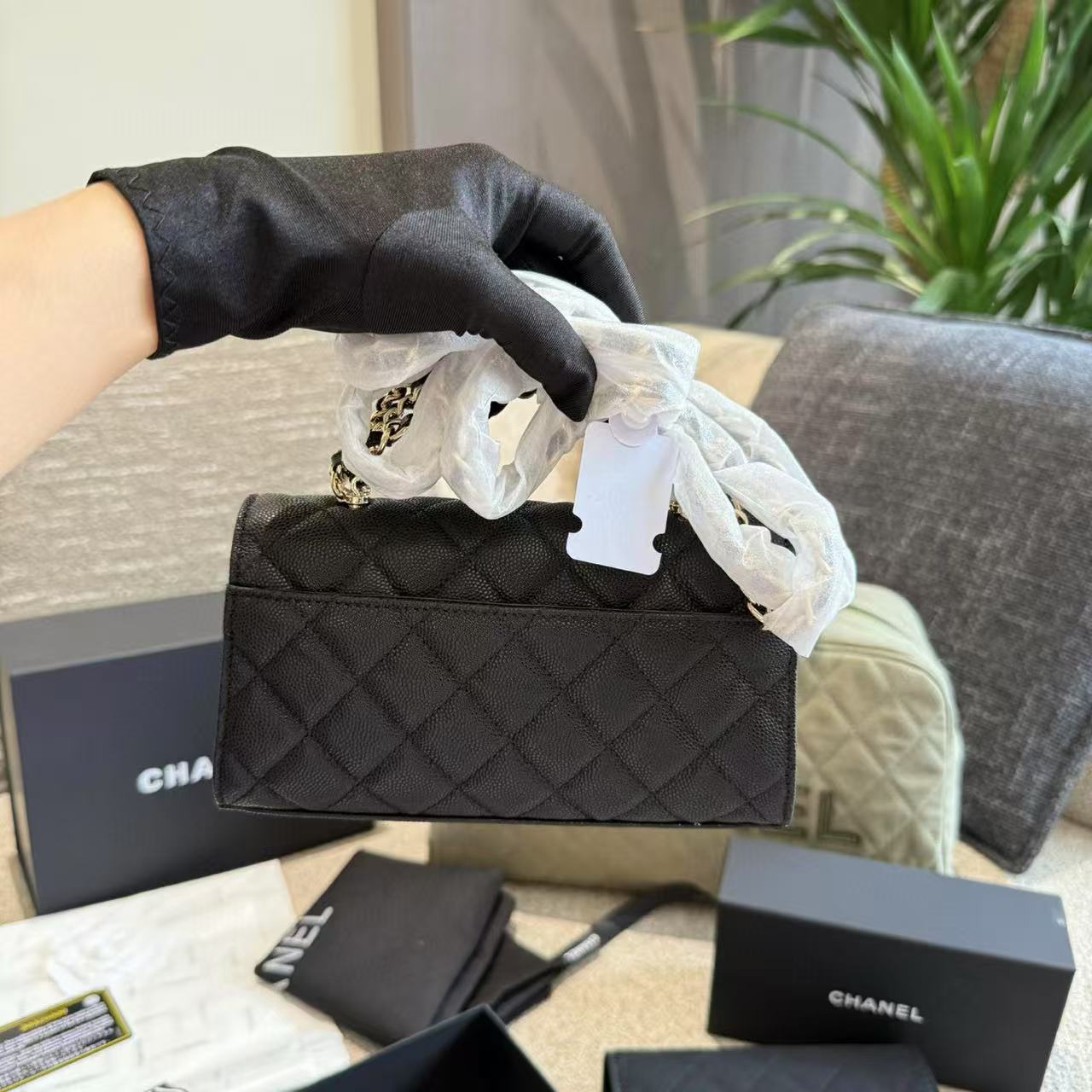 CHANE1 ダブルCショルダークロスボディバッグ【 50％割引+送料無料】