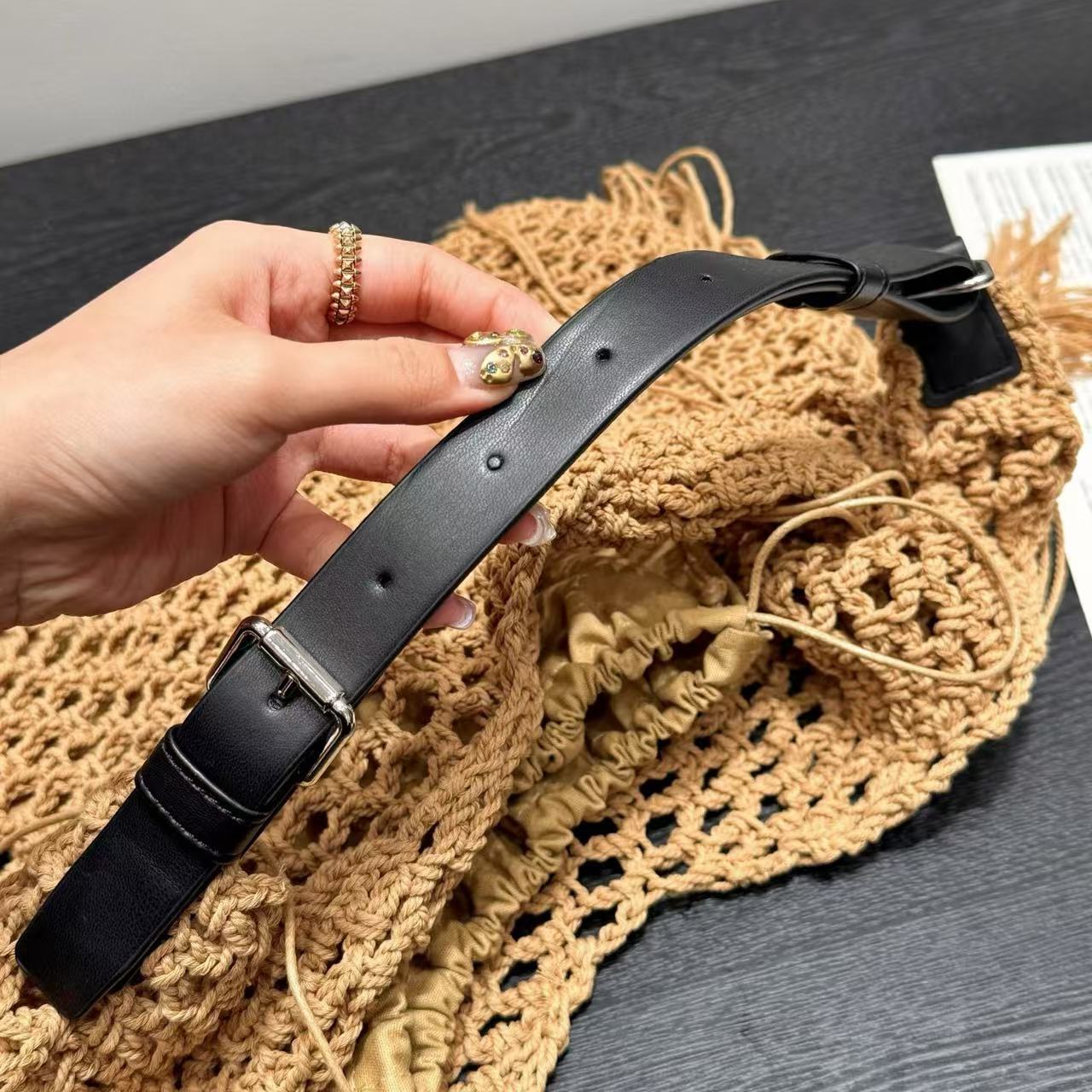 YSL タッセル ストローバッグ【 50％割引+送料無料】