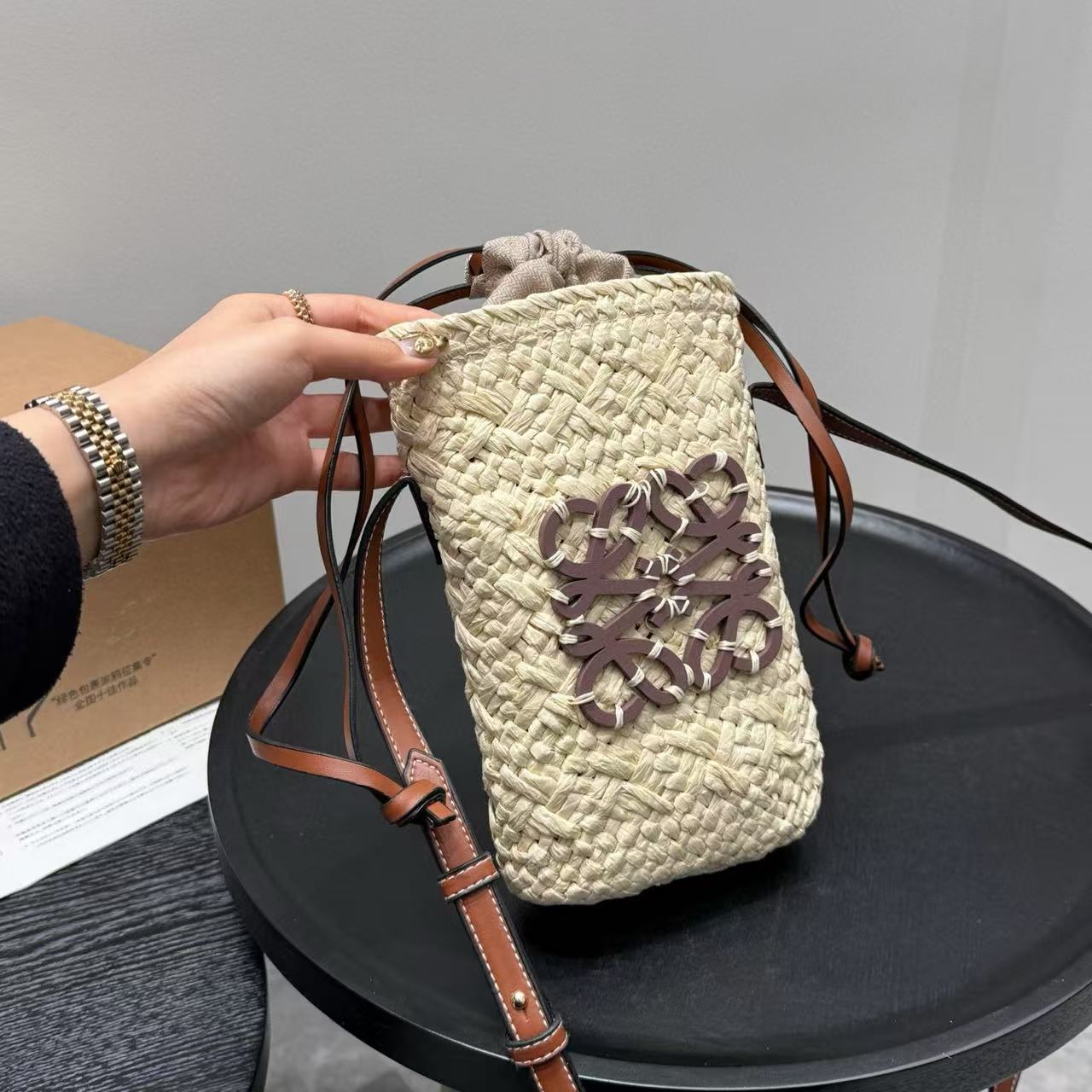 YSL ストローバケットバッグ【 50％割引+送料無料】