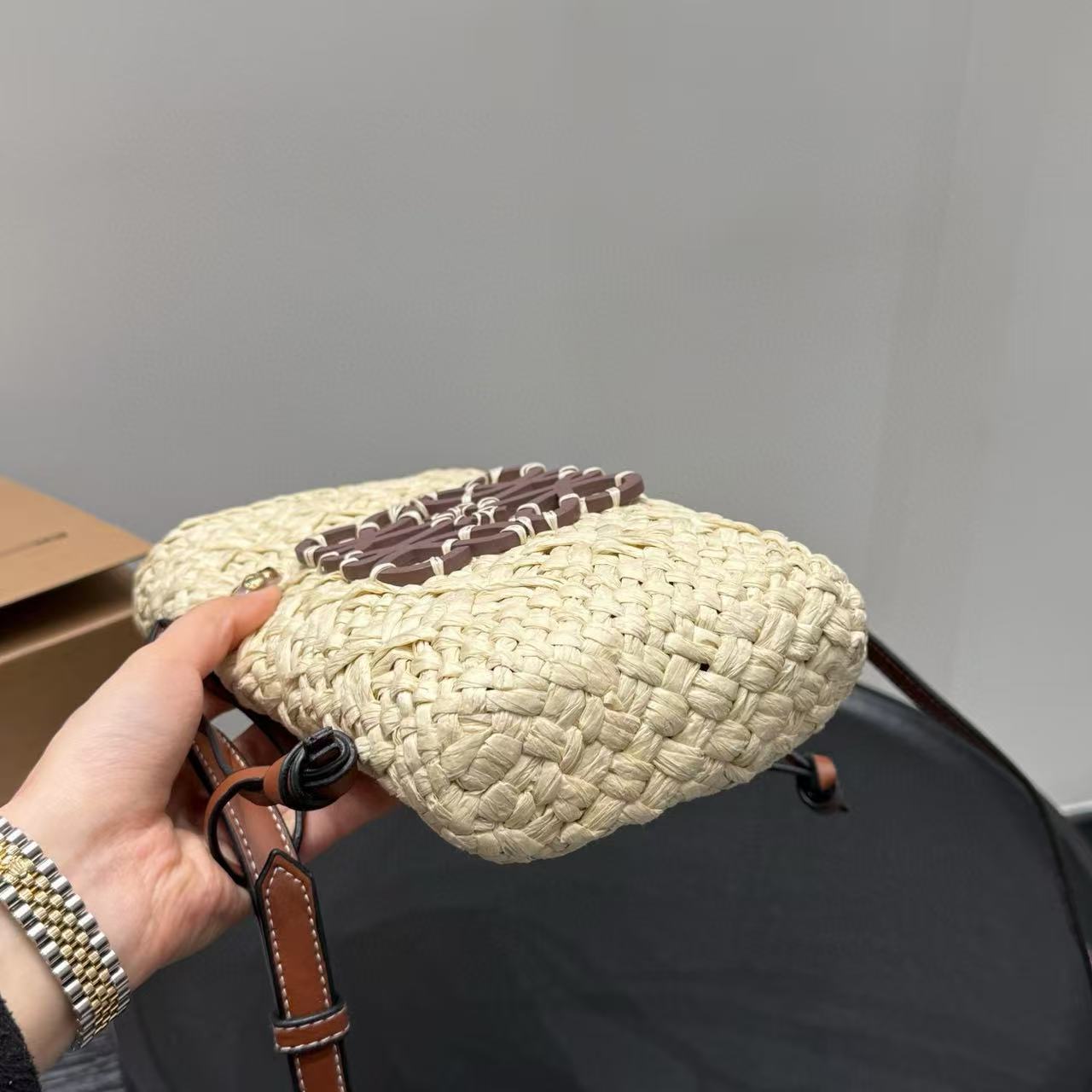 YSL ストローバケットバッグ【 50％割引+送料無料】