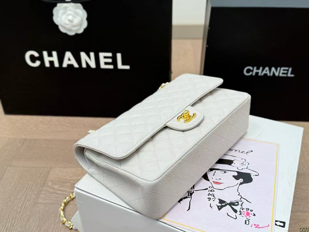 CHANE1 キャビアチェーンショルダークロスボディバッグ【 50％割引+送料無料】