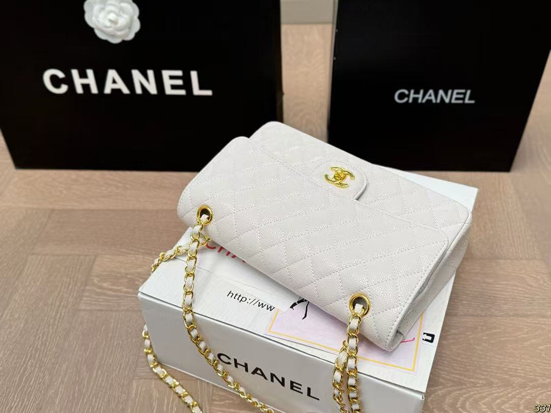 CHANE1 キャビアチェーンショルダークロスボディバッグ【 50％割引+送料無料】