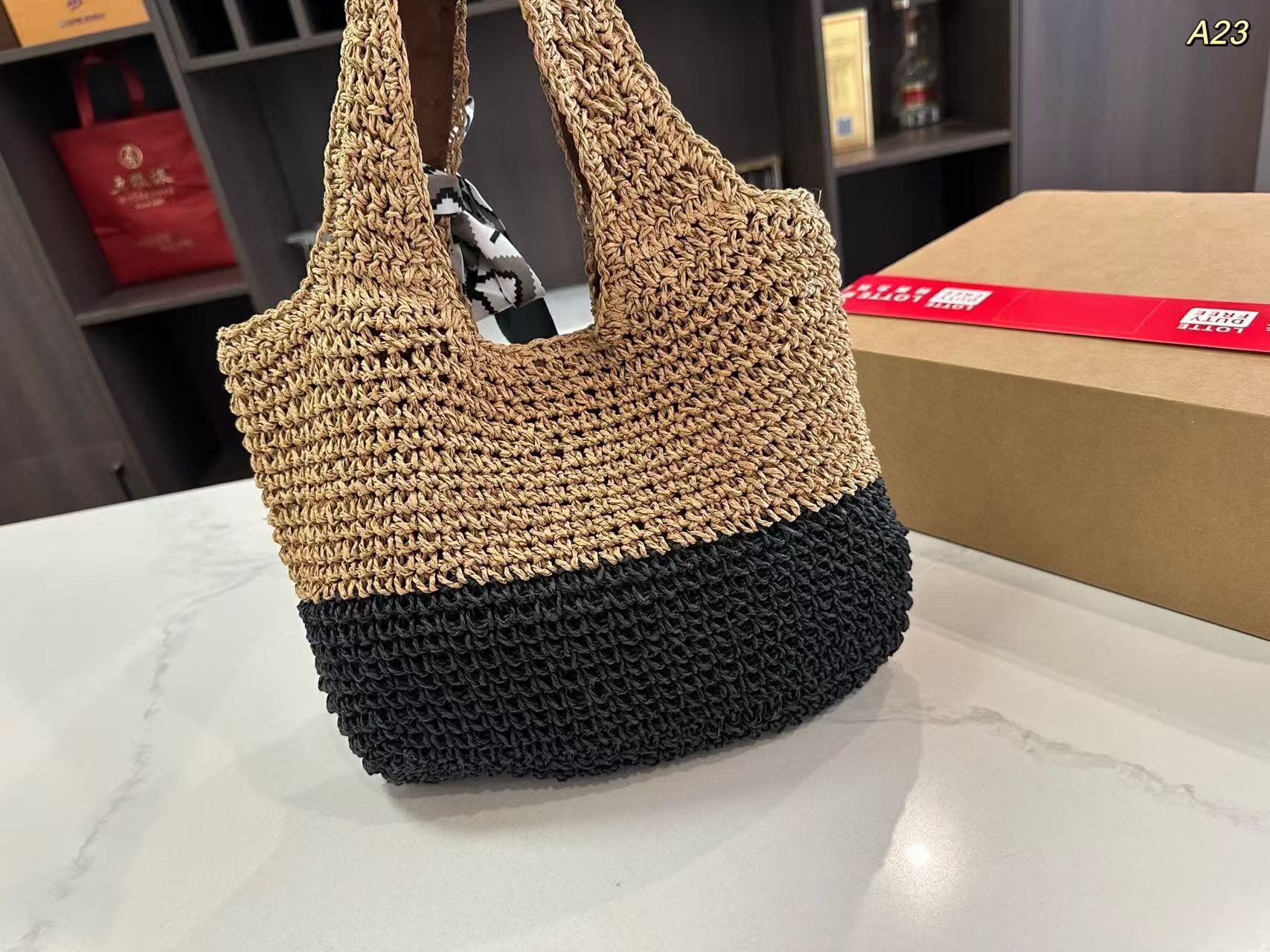 YSLカラーマッチングストローバッグ【 50％割引+送料無料】