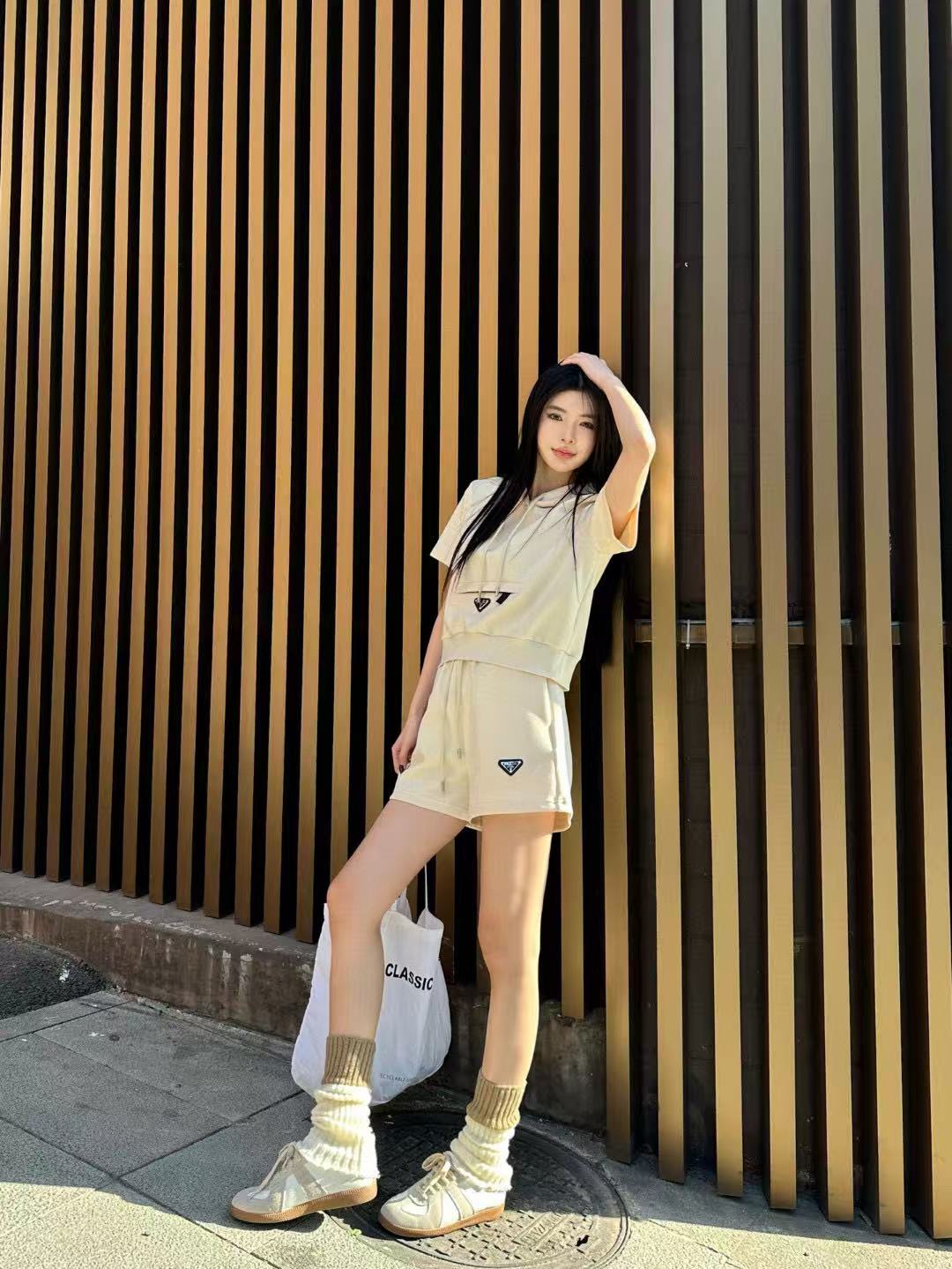 PR4DA 三角ロゴフード付きカジュアル2点セット【 50％割引+送料無料】