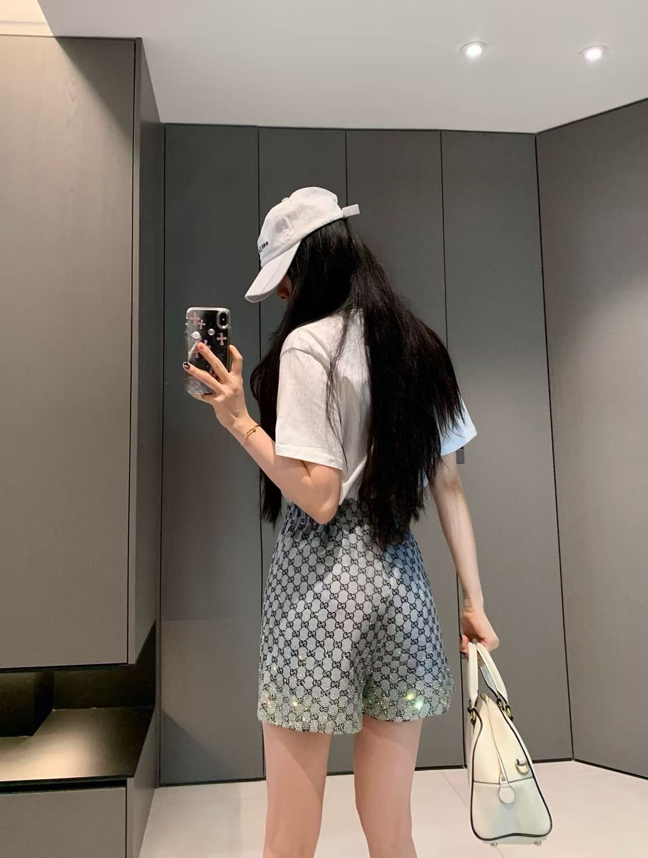 GUCC1 ポケットTシャツ+スカート ツーピースセット【 50％割引+送料無料】