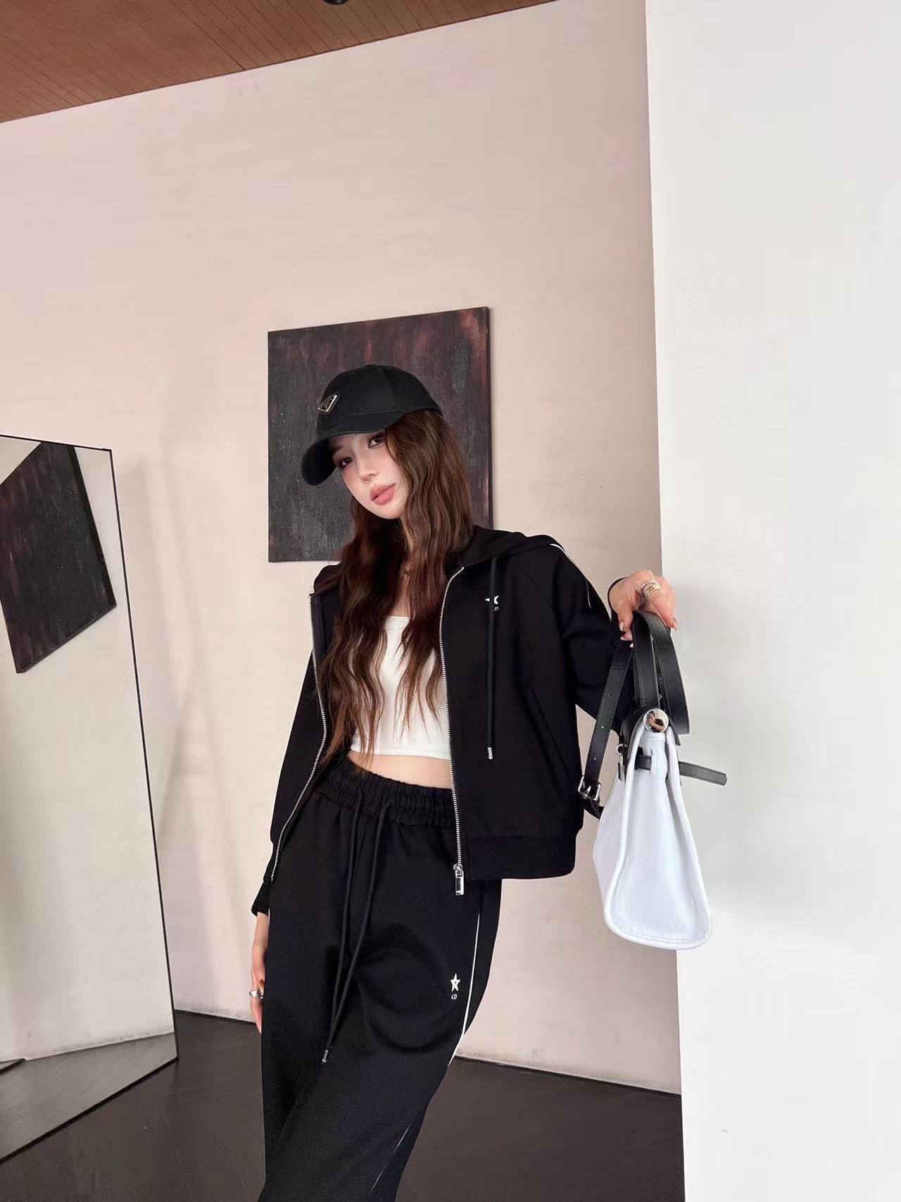 DI0R シンプルフード付きカジュアルスーツ【 50％割引+送料無料】