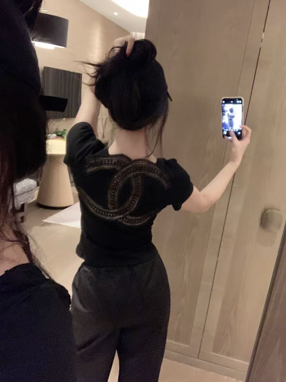 CHANE1 バック水溶性レーストップ【 50％割引+送料無料】