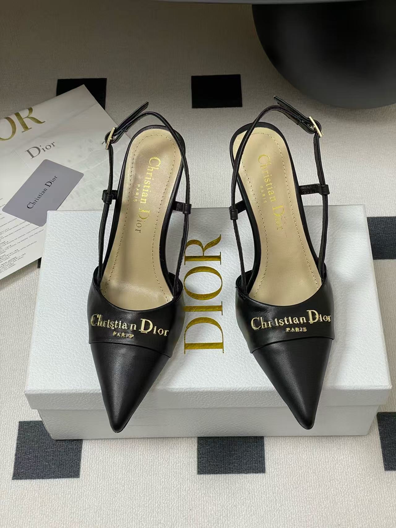 DI0R 高品質レザー ポインテッドトゥ ハイヒール【50％割引+送料無料】