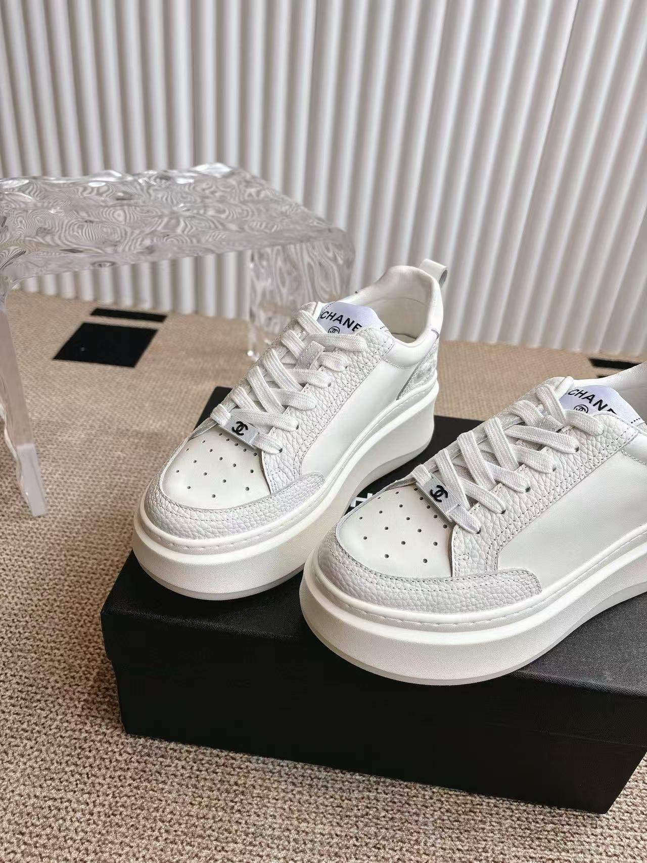 CHANE1 高品質厚底スニーカー【50％割引+送料無料】