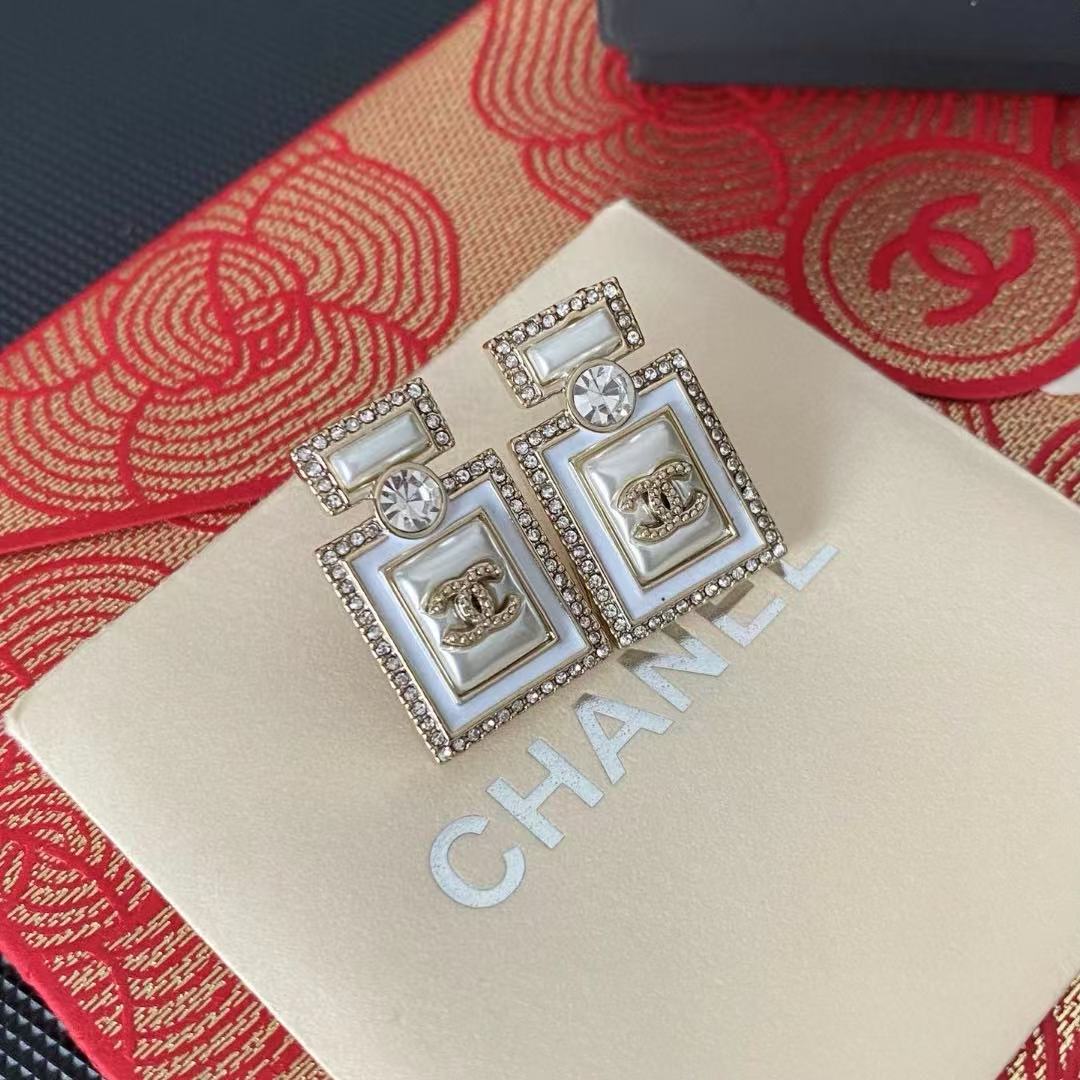 CHANE1 香水瓶イヤリング【 50％割引+送料無料】