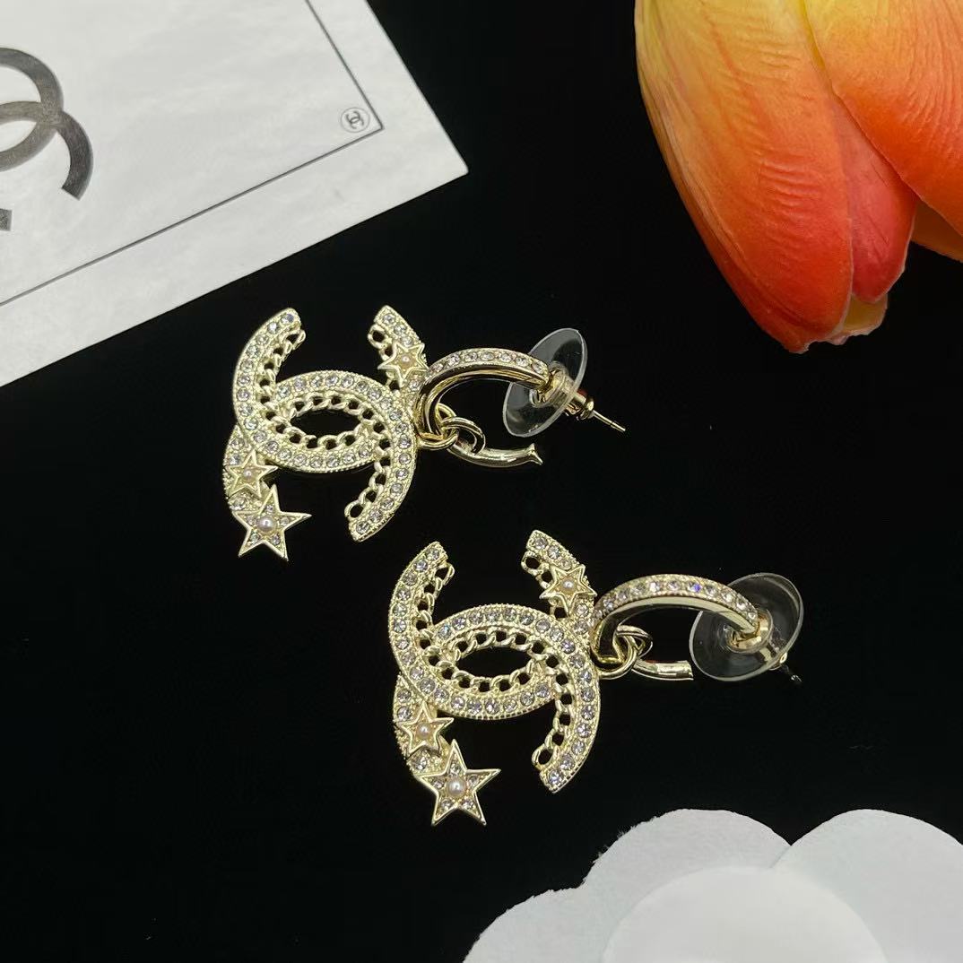 CHANE1 五芒星イヤリング【 50％割引+送料無料】