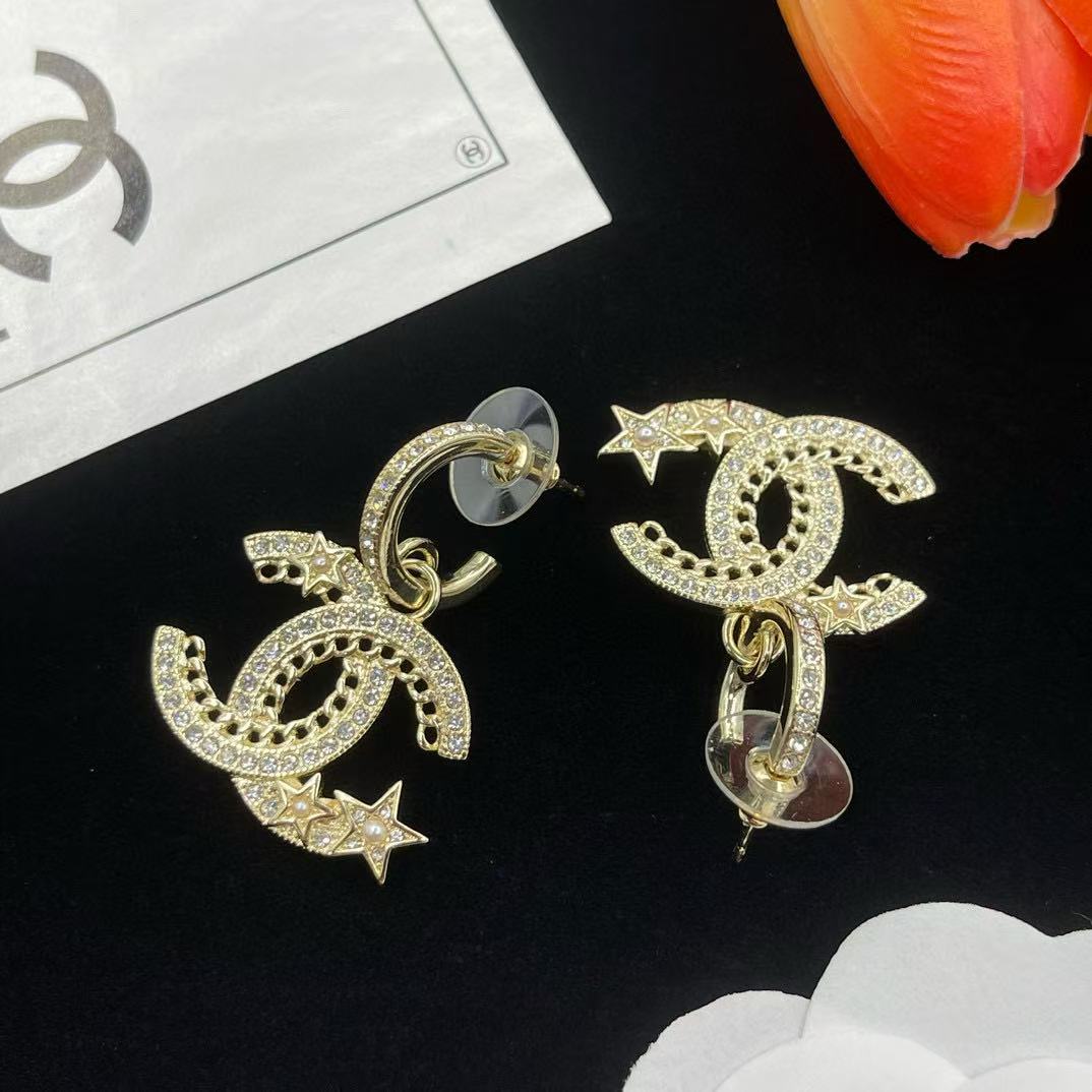 CHANE1 五芒星イヤリング【 50％割引+送料無料】