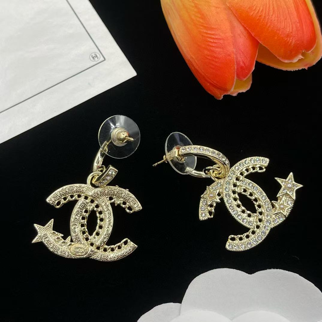 CHANE1 五芒星イヤリング【 50％割引+送料無料】