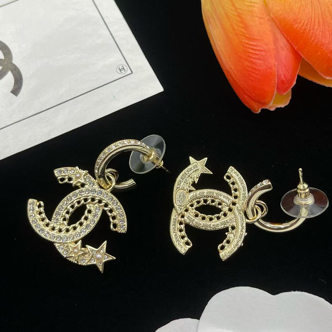 CHANE1 五芒星イヤリング【 50％割引+送料無料】