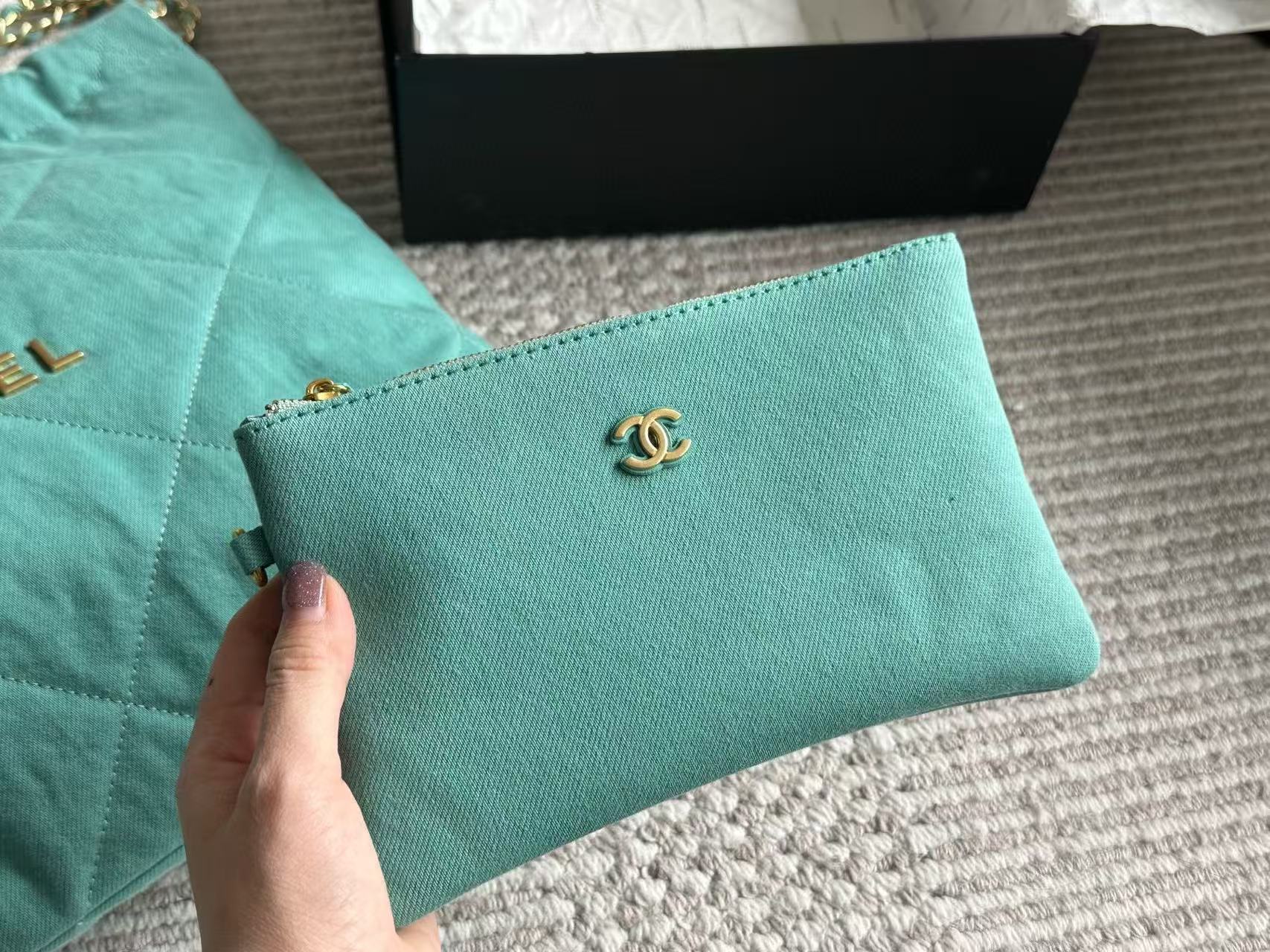 CHANE1 チェーンデニムショッピングバッグ【 50％割引+送料無料】