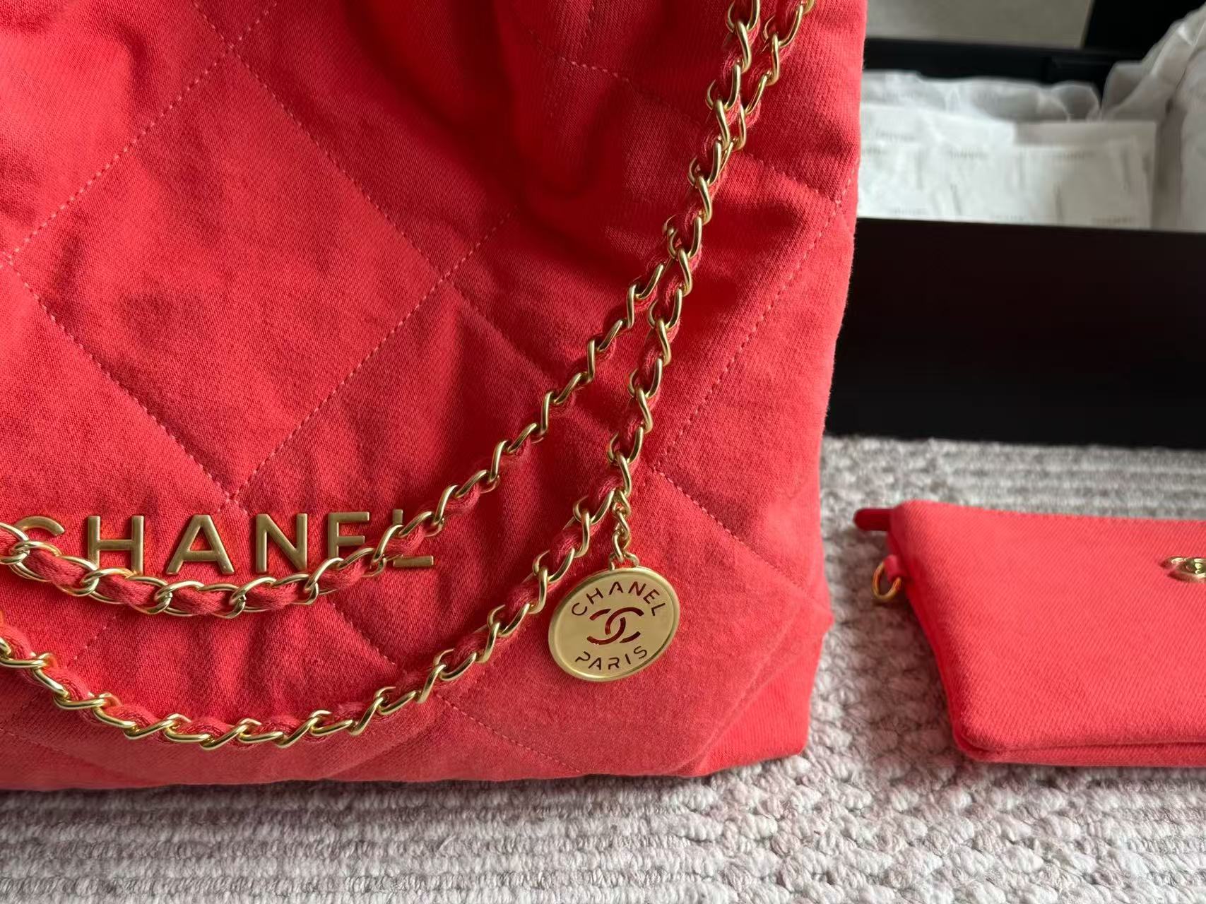 CHANE1 チェーンデニムショッピングバッグ【 50％割引+送料無料】