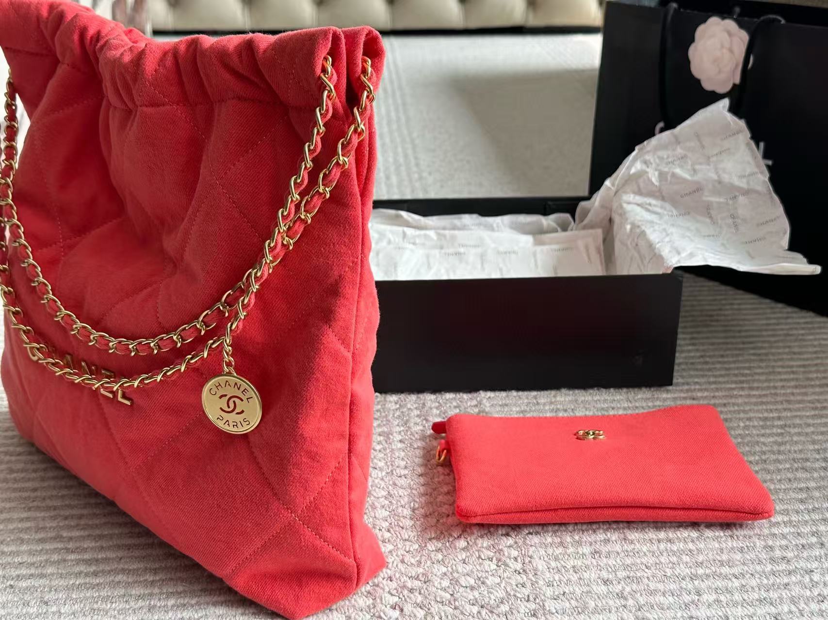 CHANE1 チェーンデニムショッピングバッグ【 50％割引+送料無料】