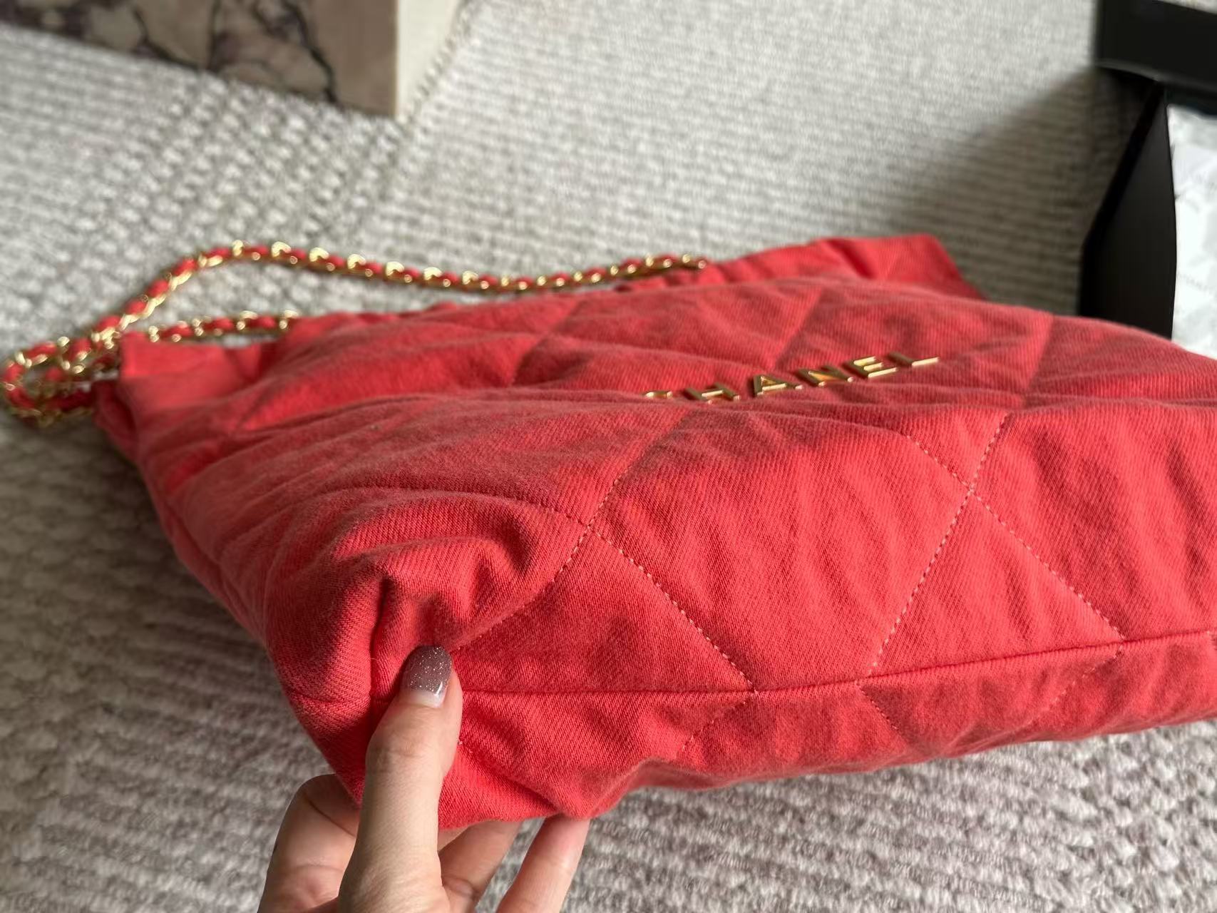 CHANE1 チェーンデニムショッピングバッグ【 50％割引+送料無料】