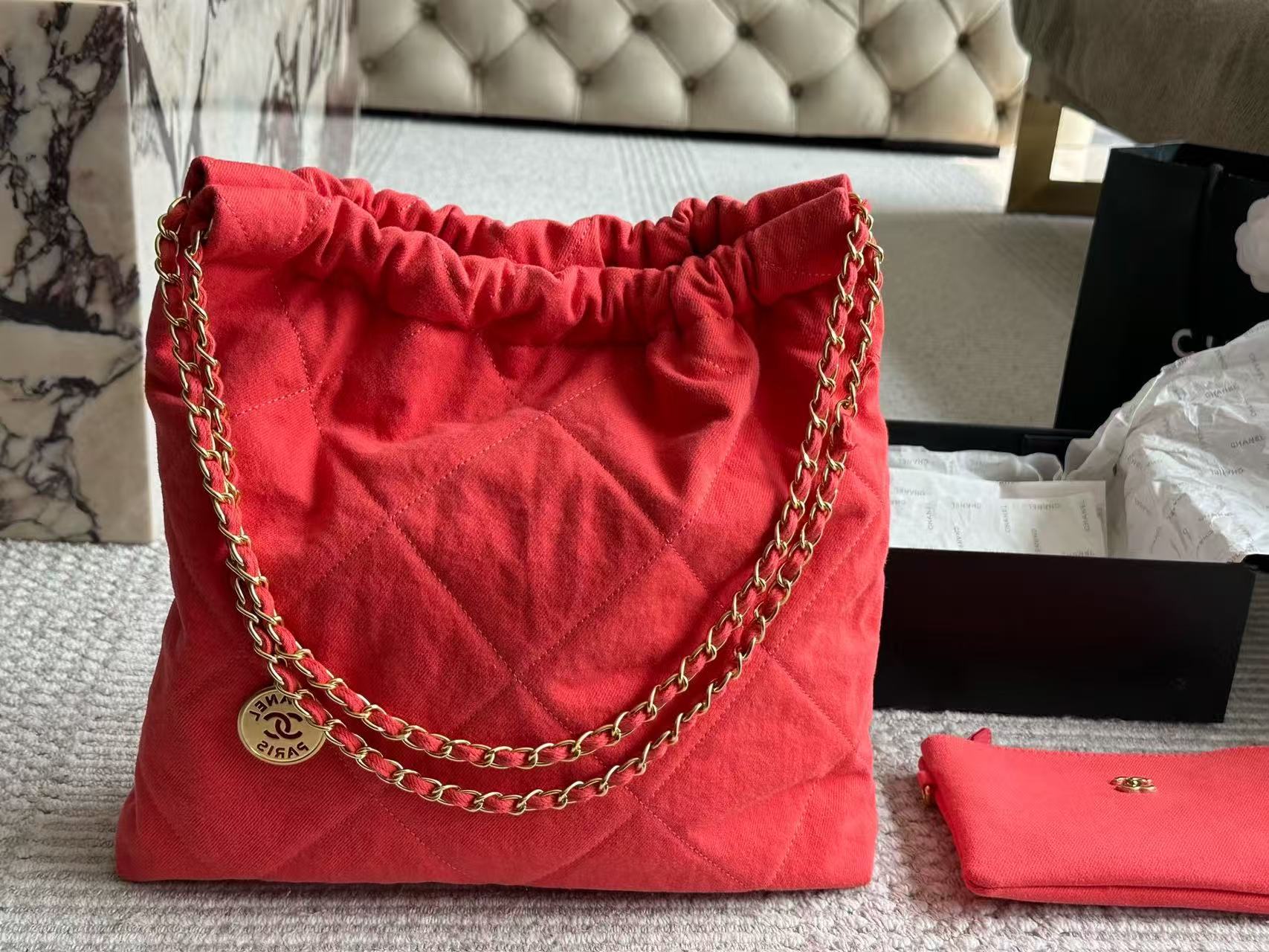 CHANE1 チェーンデニムショッピングバッグ【 50％割引+送料無料】