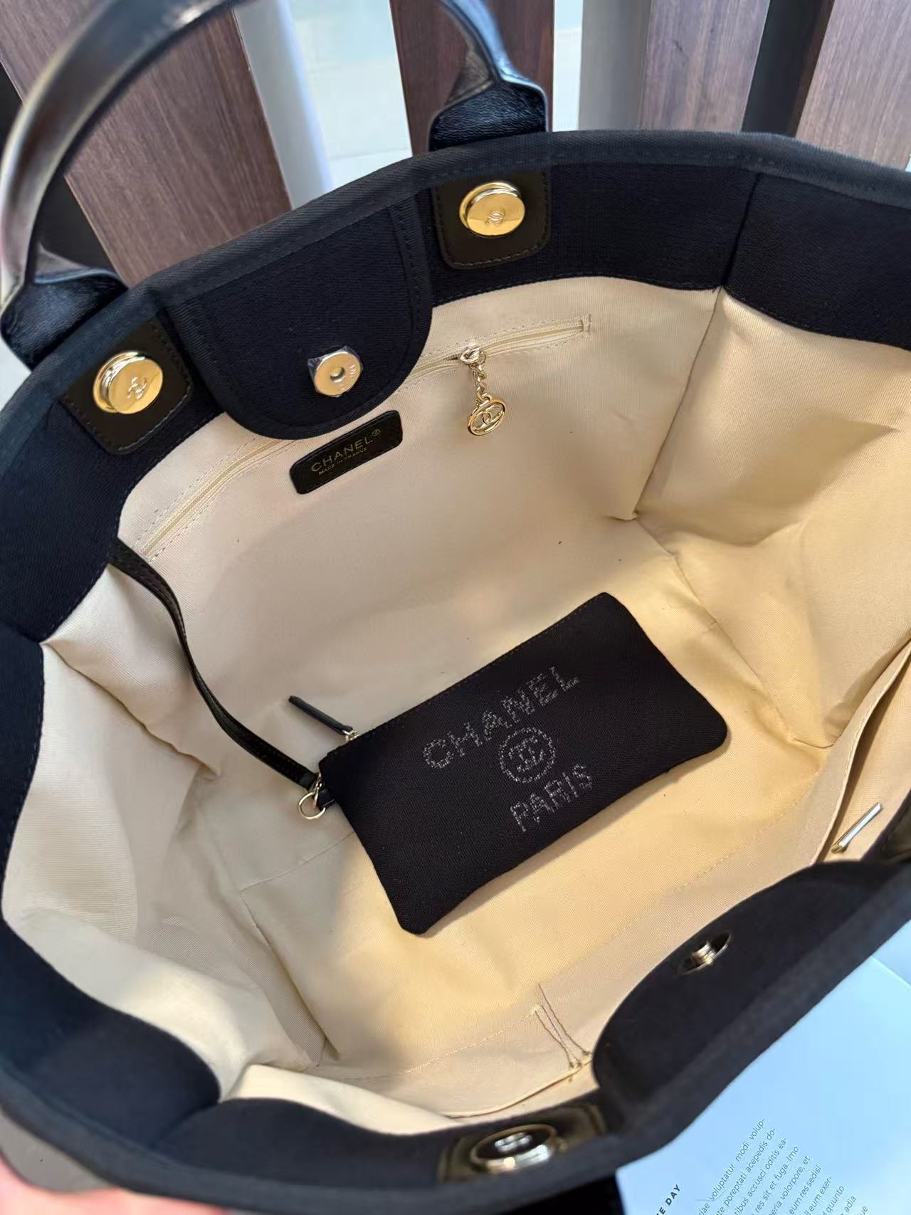 CHANE1 チェーンキャンバスビーチバッグ【 50％割引+送料無料】