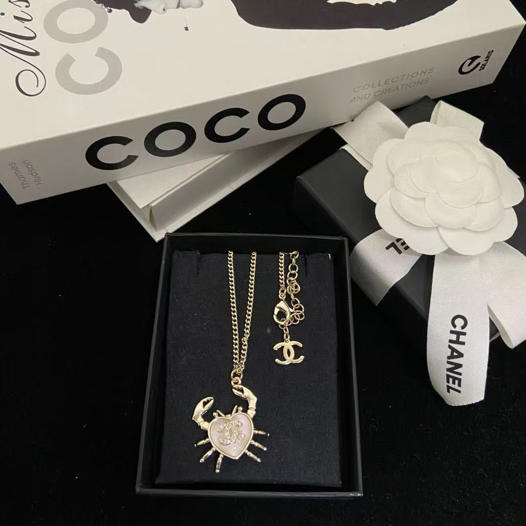 CHANE1 カニ ダイヤモンド ネックレス【 50％割引+送料無料】