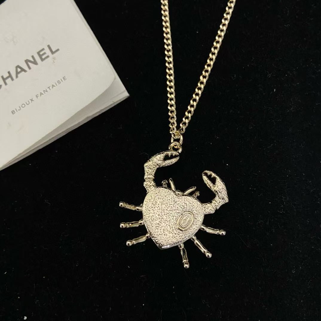 CHANE1 カニ ダイヤモンド ネックレス【 50％割引+送料無料】