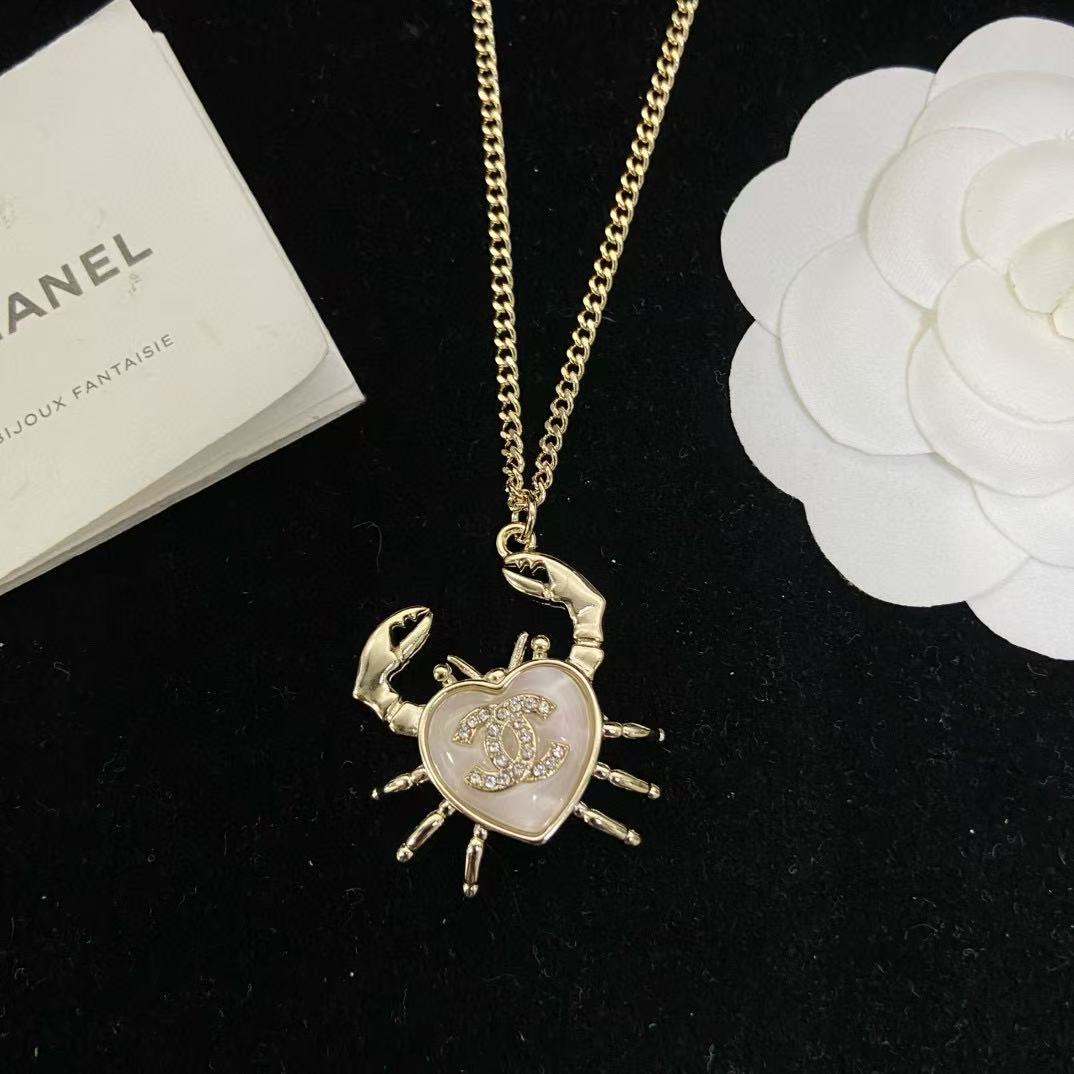 CHANE1 カニ ダイヤモンド ネックレス【 50％割引+送料無料】