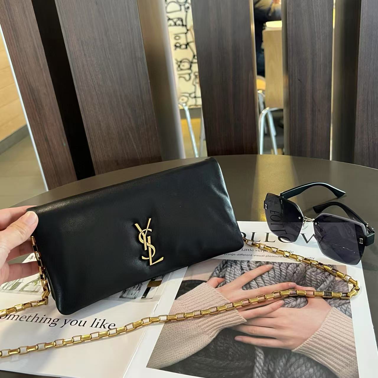 YSLチェーンアンダーアームバッグ【 50％割引+送料無料】