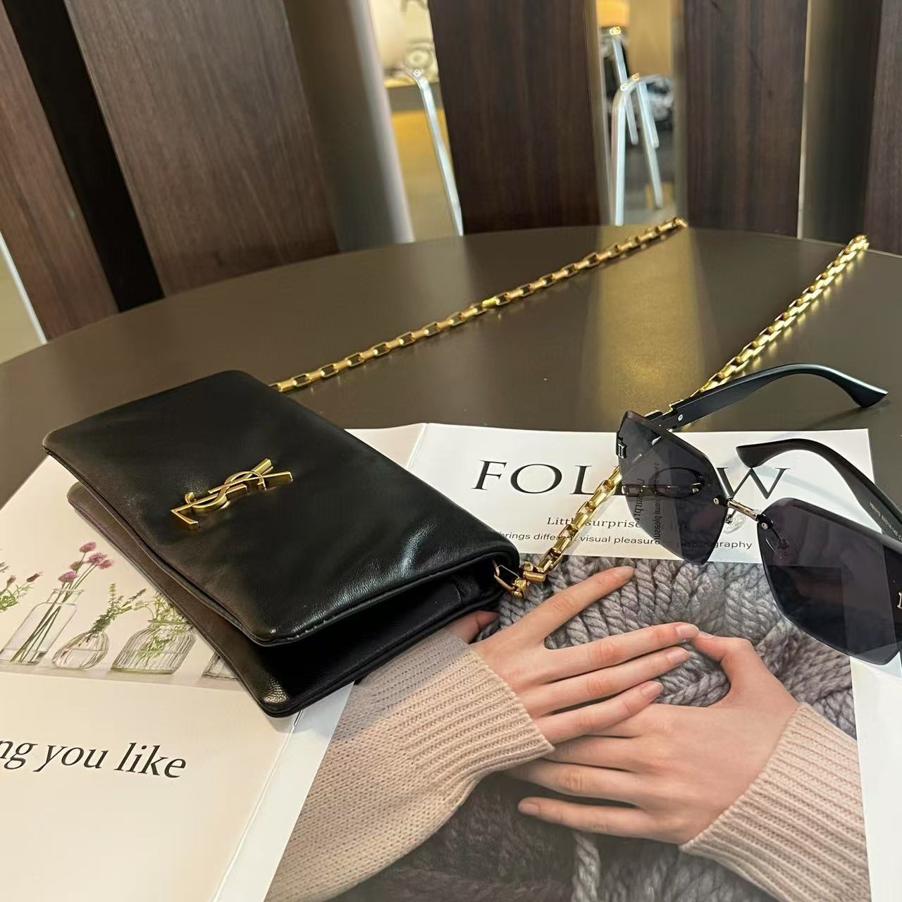 YSLチェーンアンダーアームバッグ【 50％割引+送料無料】