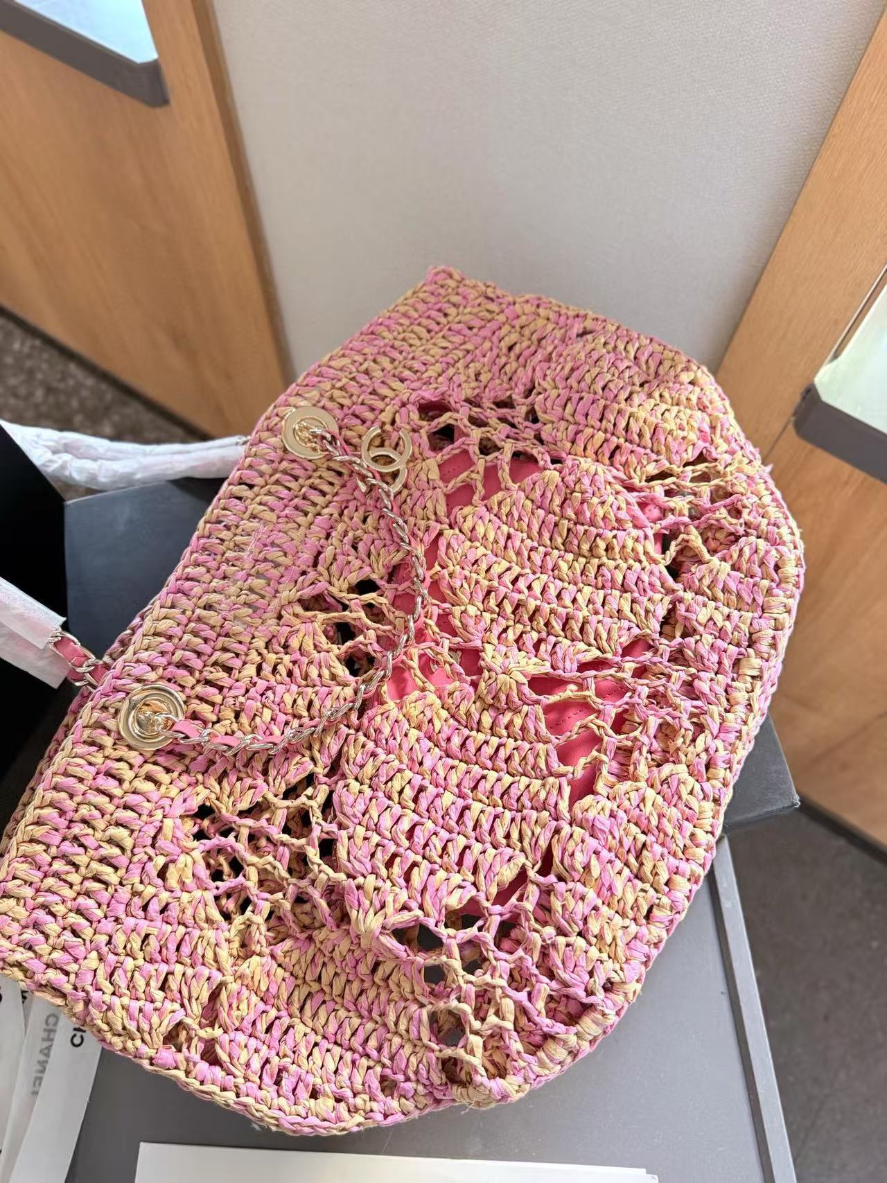 CHANE1 チェーンクロシェビーチバッグ【 50％割引+送料無料】