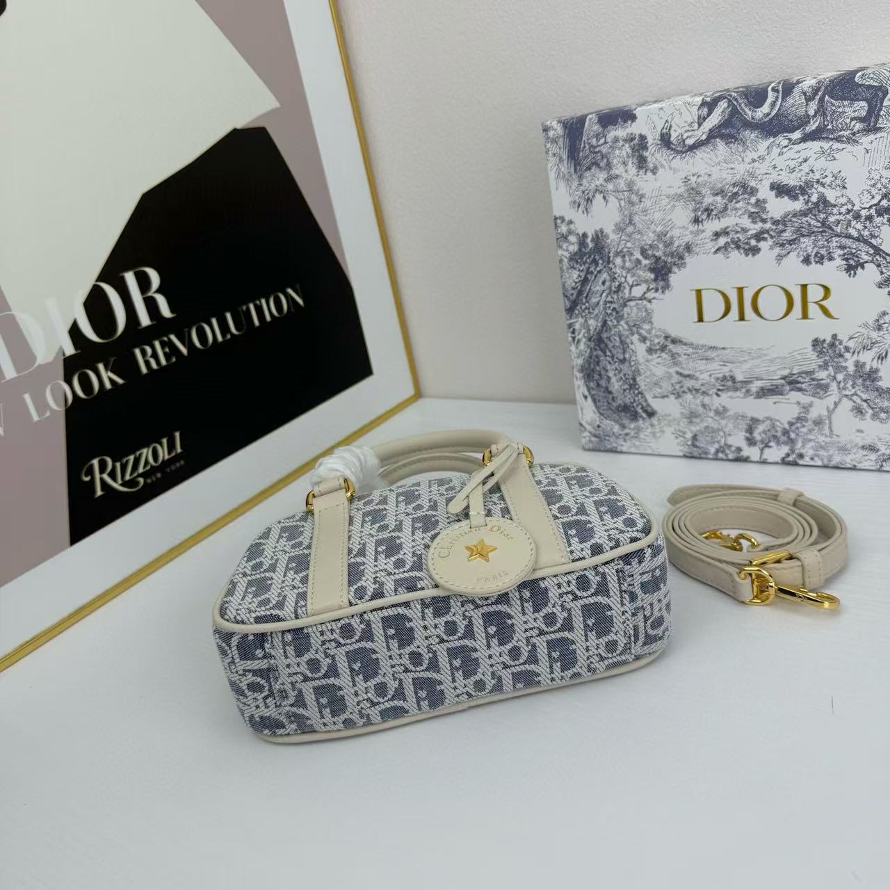 DI0R ジャカードハンドバッグ【 50％割引+送料無料】