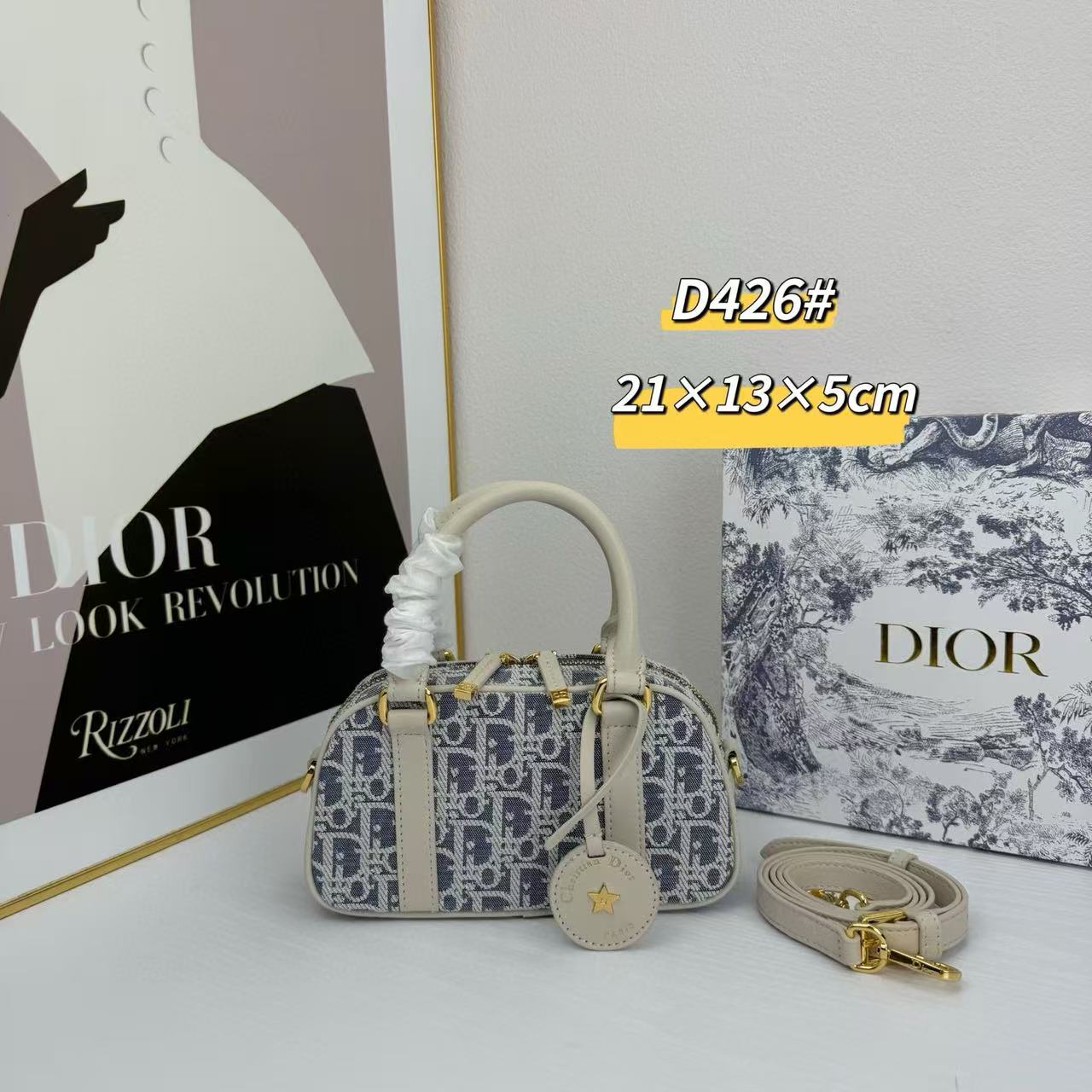 DI0R ジャカードハンドバッグ【 50％割引+送料無料】