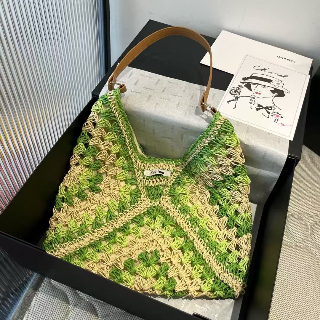 M1U1M1U グリーンストローバッグ【 50％割引+送料無料】