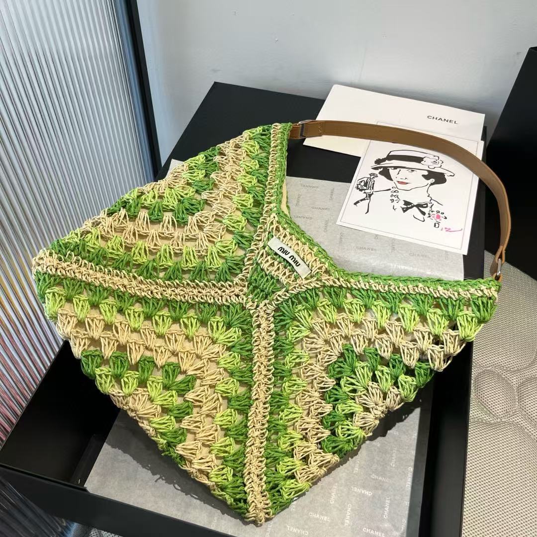 M1U1M1U グリーンストローバッグ【 50％割引+送料無料】